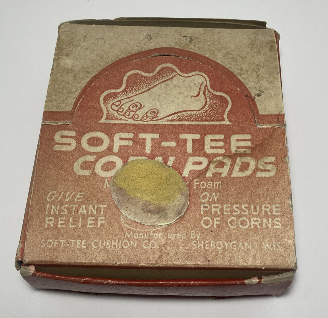 Vintage General Store Countertop Display Soft-Tee Foot Feet Corn Pads Cushions