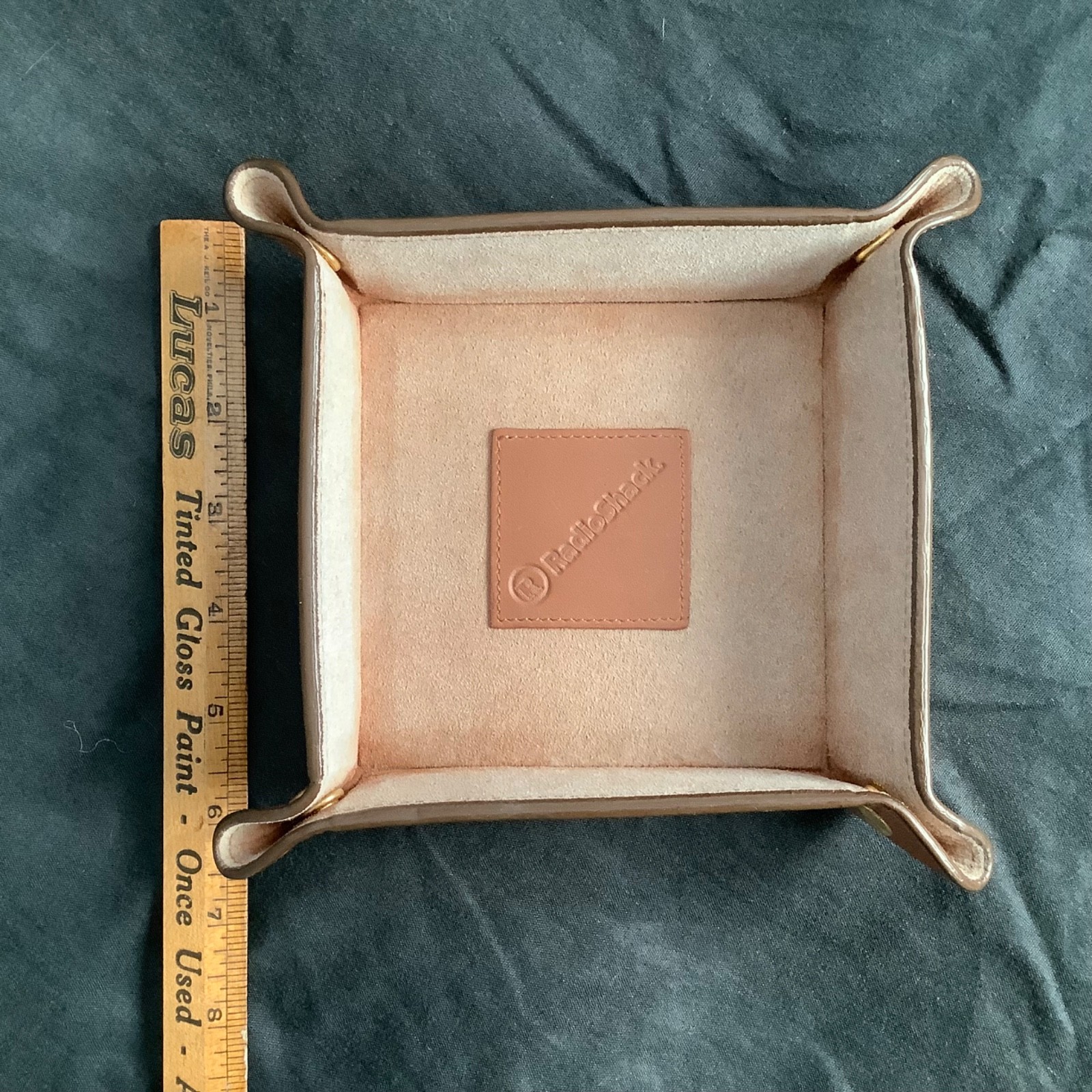 Vintage Radio Shack Advertiser Valet Tray, Travel Key/Coin Holder