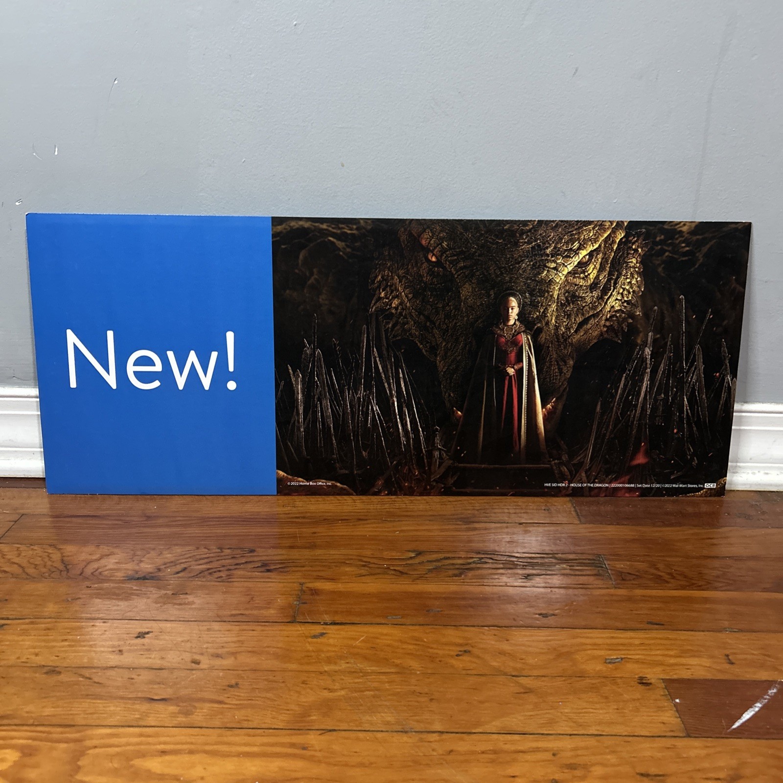 HBO House Of The Dragon Promotional Retail Video Store Display Cardboard Sign