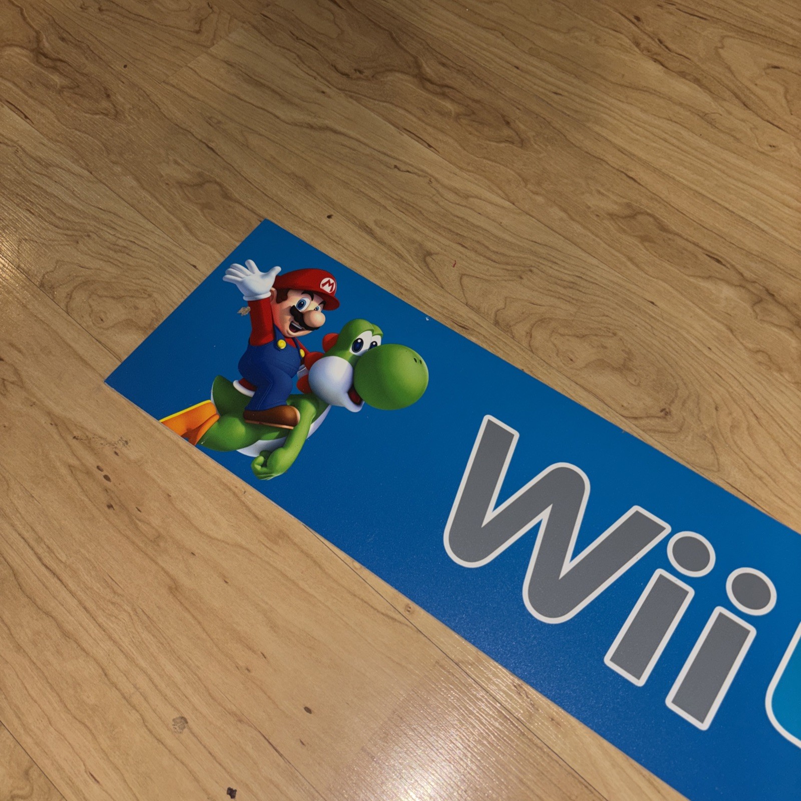 Family Video Rental Store Display Sign Nintendo Wii U MARIO READ