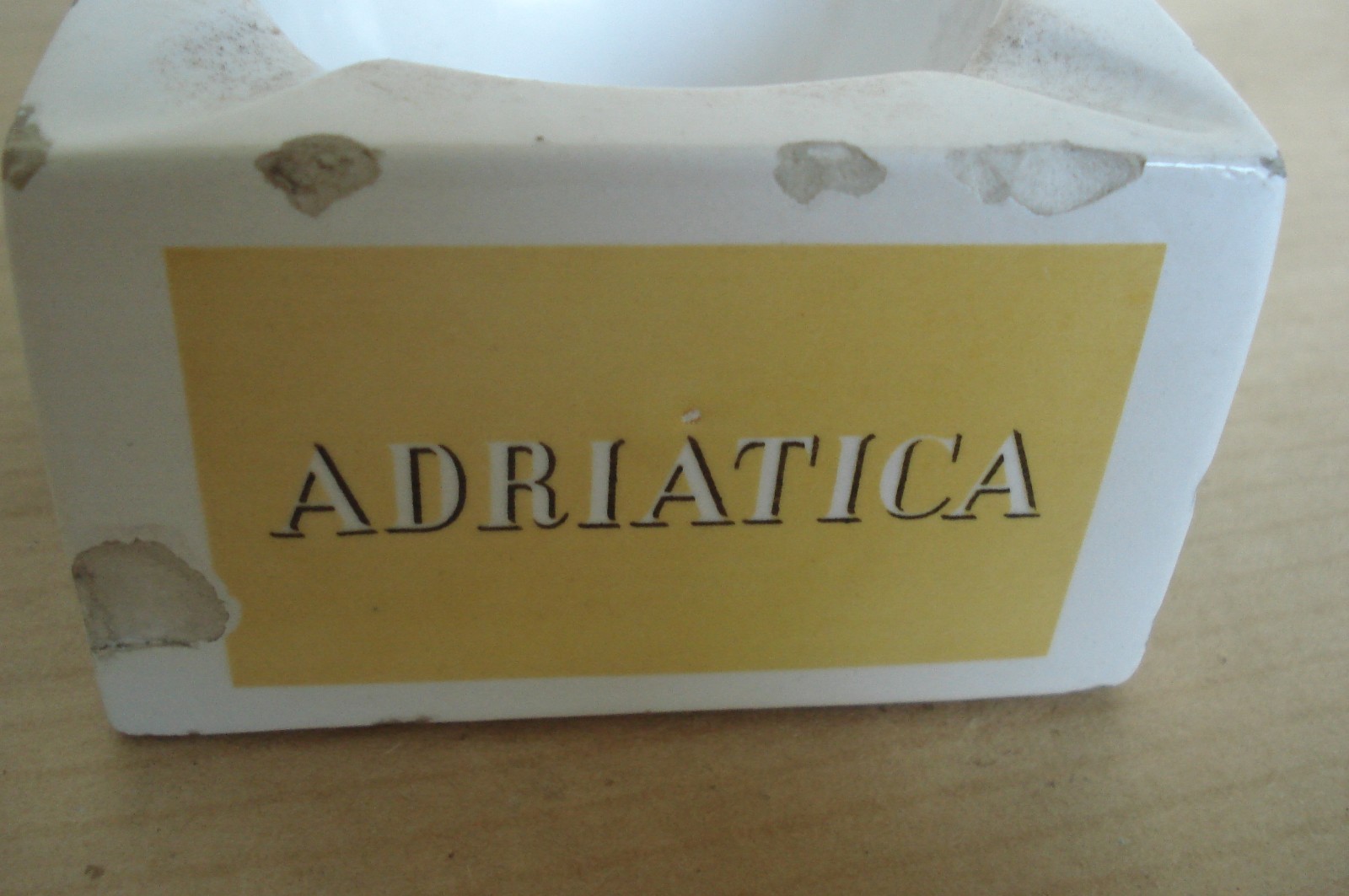 LLOYD TRIESTINO TYRRRHENIA ADRIATIC ITALY NAVIGATION CERAMIC ASHTRAY VINTAGE