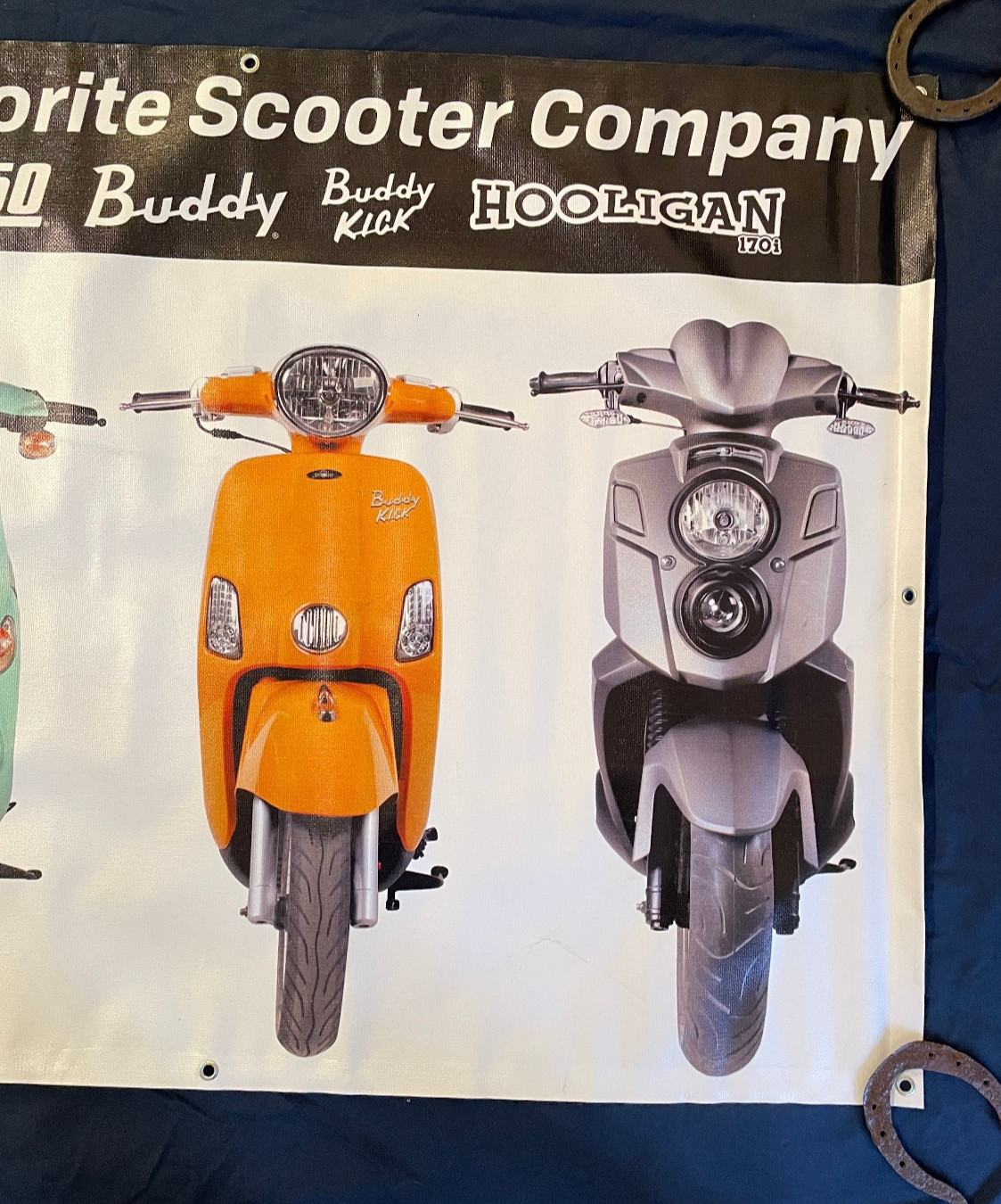 Genuine Scooter Company Dealer Banner Approx 71.5″ x 36.25″ (#1)
