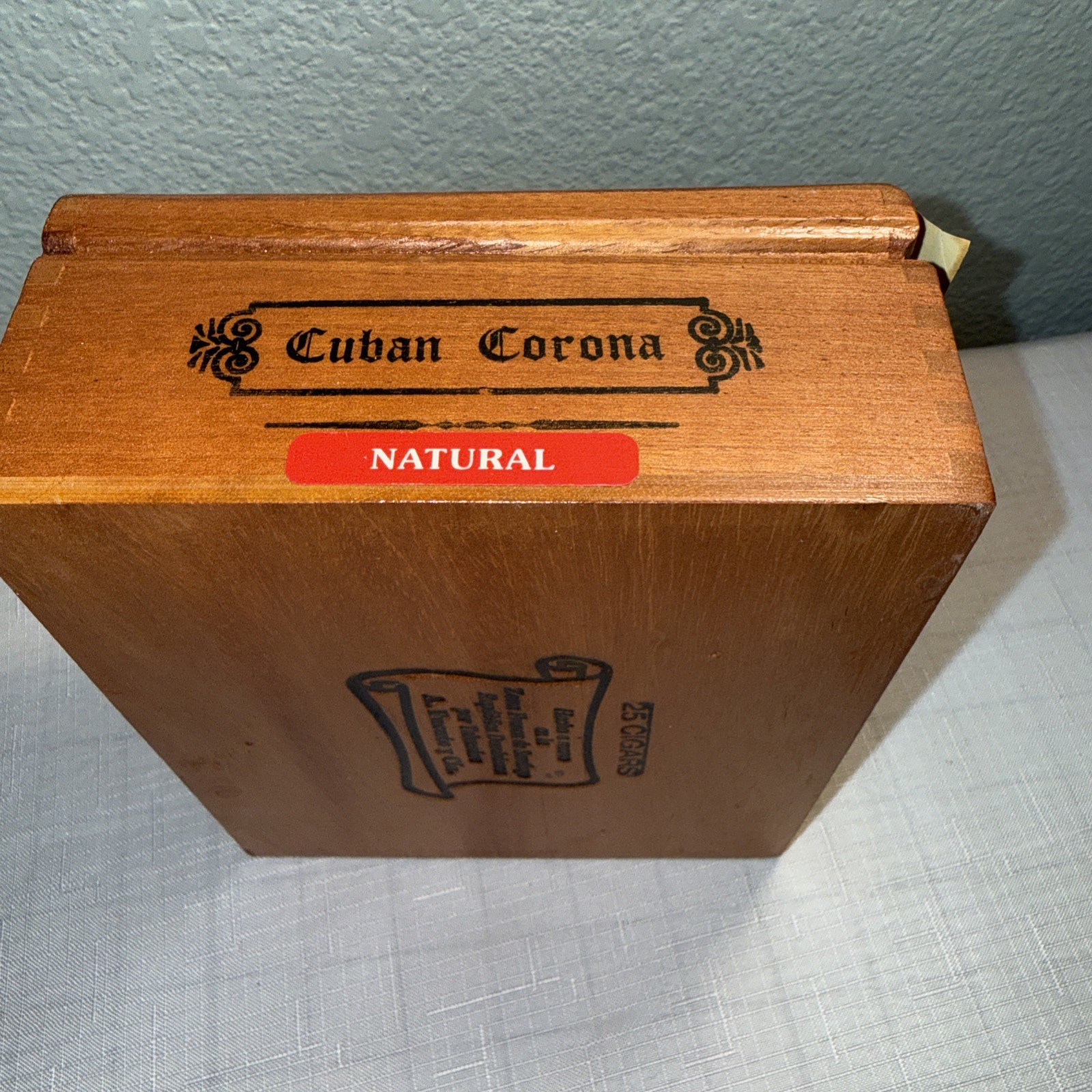 VTG Cigar Box Arturo Fuente Wooden Empty Cigar Box Cuban Corona