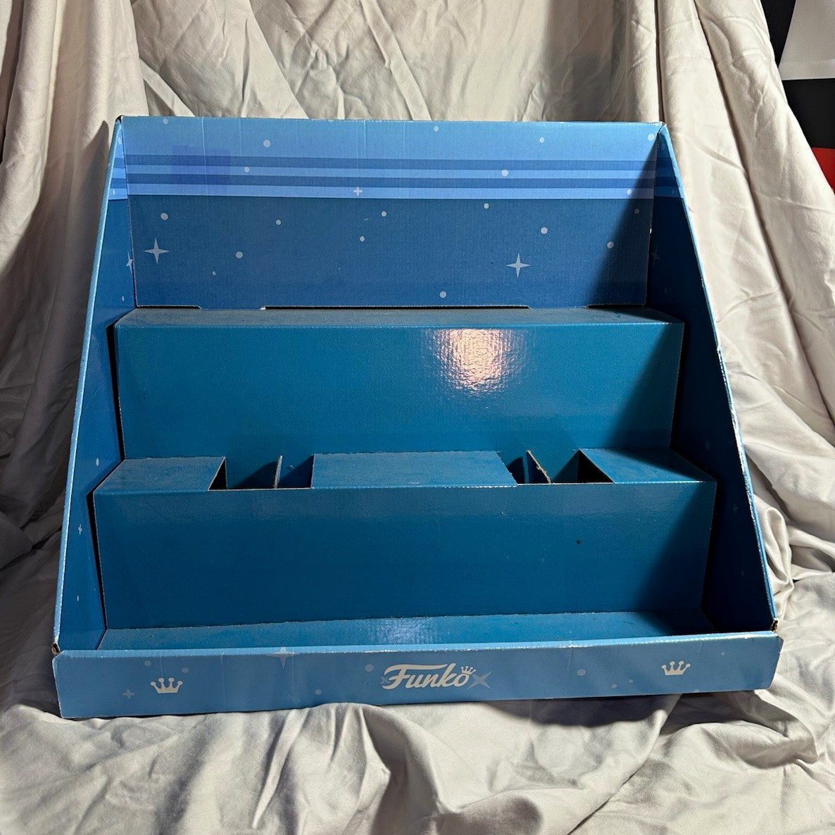 Funko Blue & White Countertop Store Display Stand Advertising 2019