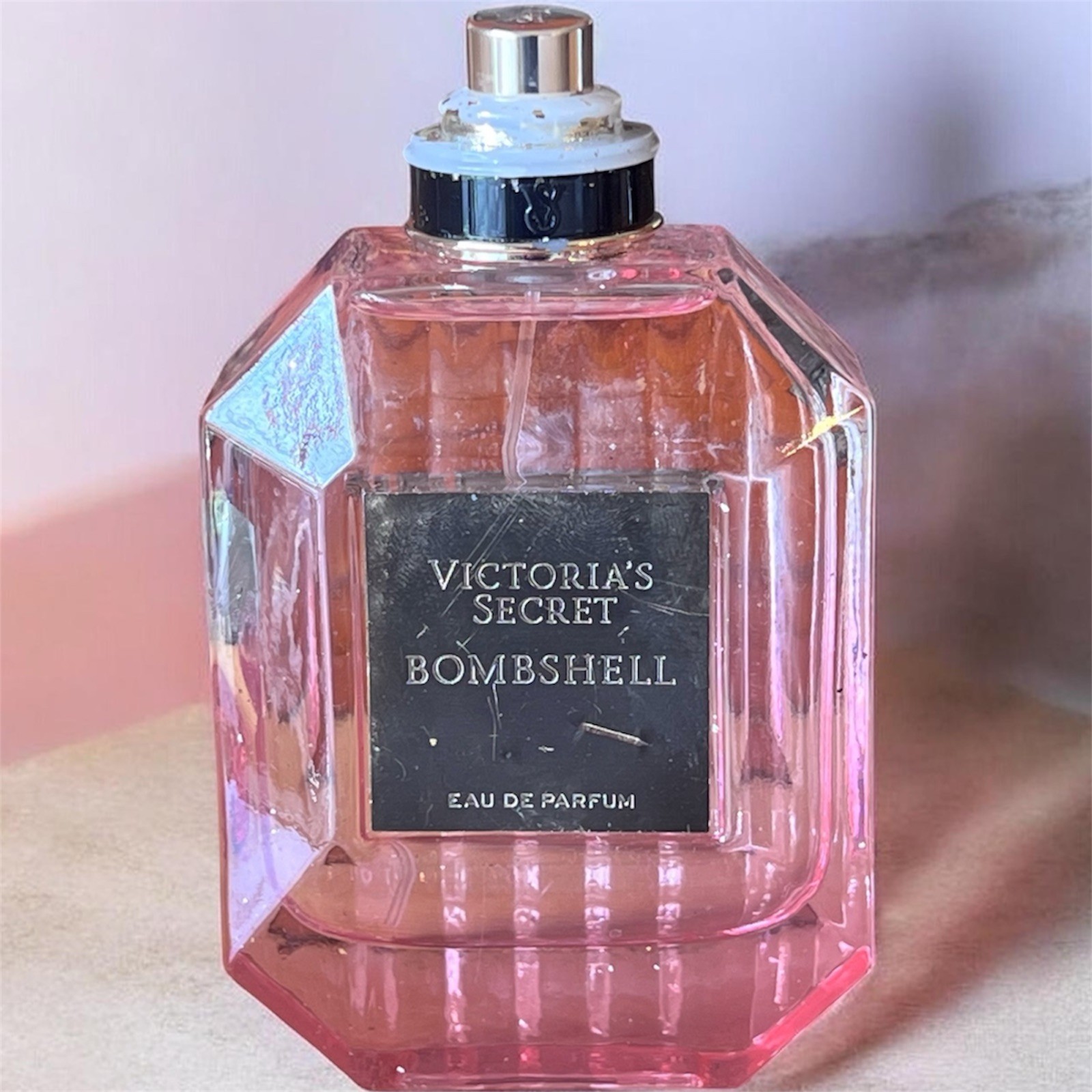 Victoria’s Secret Bombshell Parfum Tester Full 100ml No Cap Rare distressed