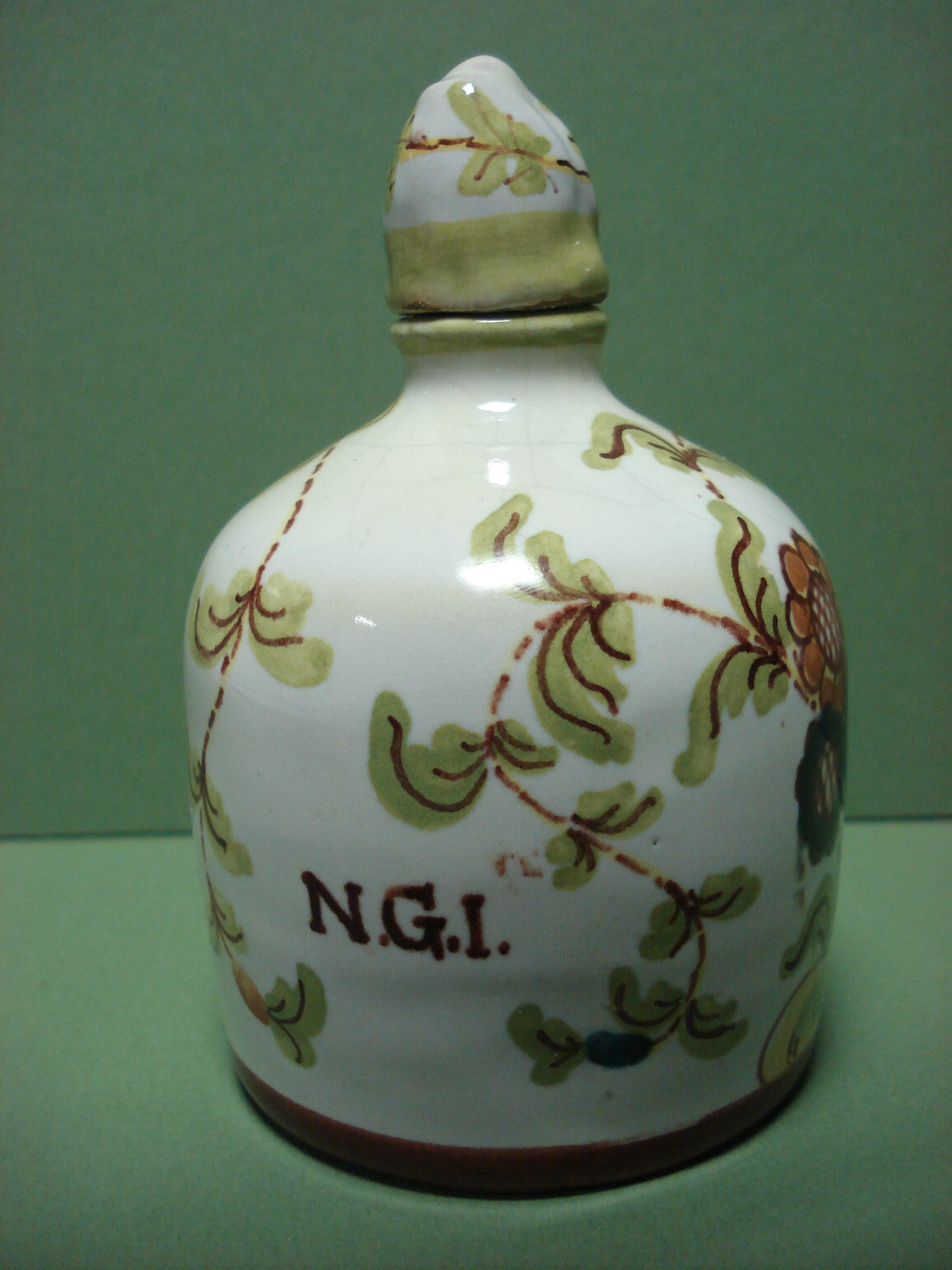 1923 AMPOLLA CERAMICA COMPAGNIA NAVIGAZIONE GENERALE ITALIANA N.G.I. NAVE DUILIO