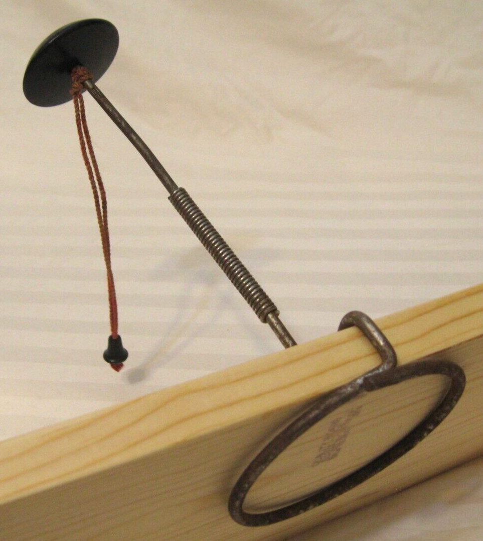 Hat Wig Stand Holder Antique Vintage Millinery Store Display with Clamp Wood Top