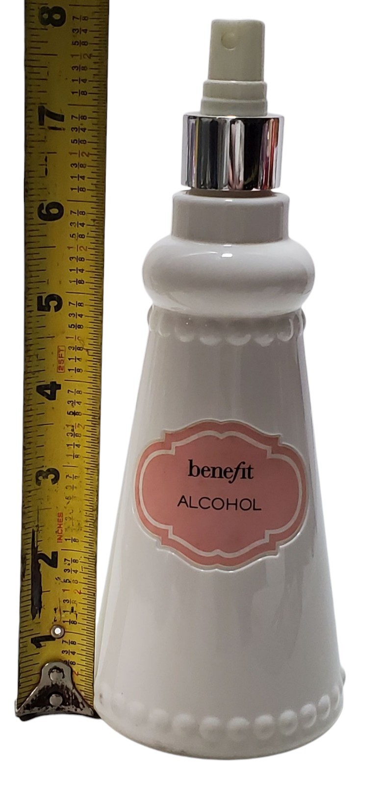Benefit Cosmetics Alcohol Bottle Empty Store Display Refillable Advertising HTF