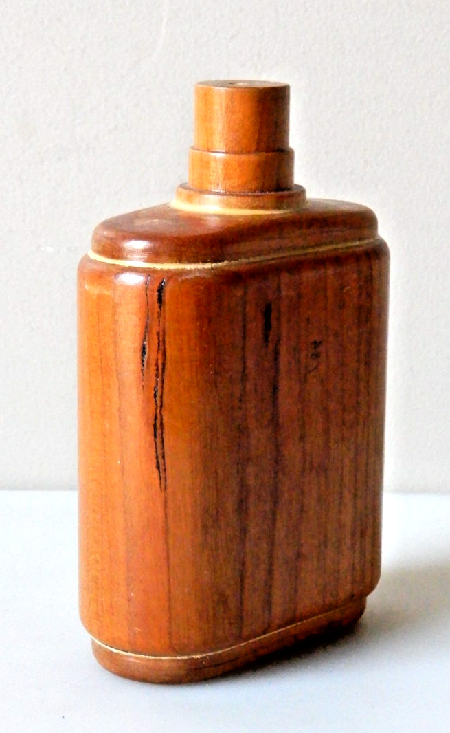 Wood Turned Perfume Store Display 4 1/4″ x 2 5/8″ x 1 1/4″