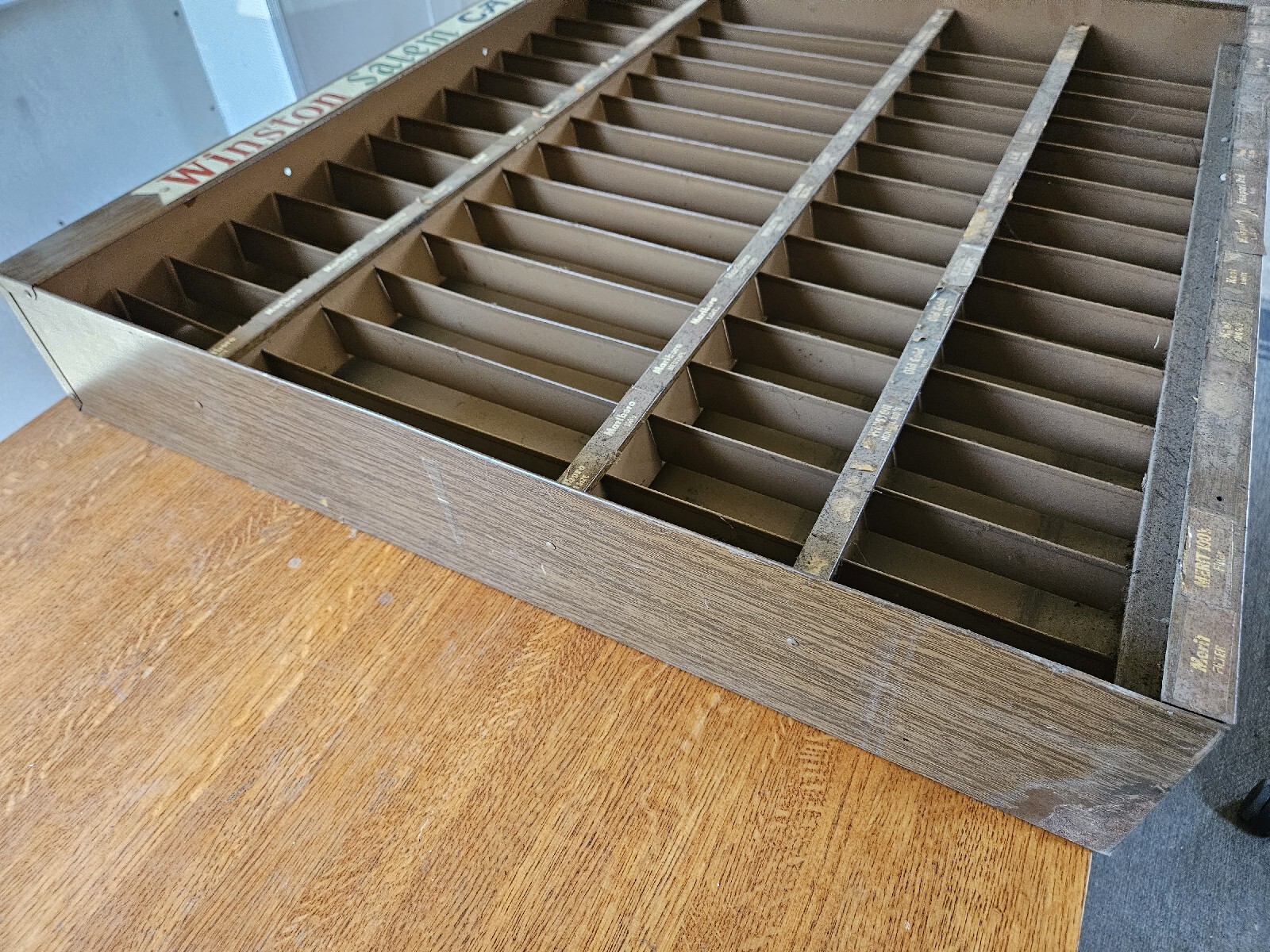 Vintage Metal Cigarette Store Display Sales Rack Case – Winston, Salem, Camel