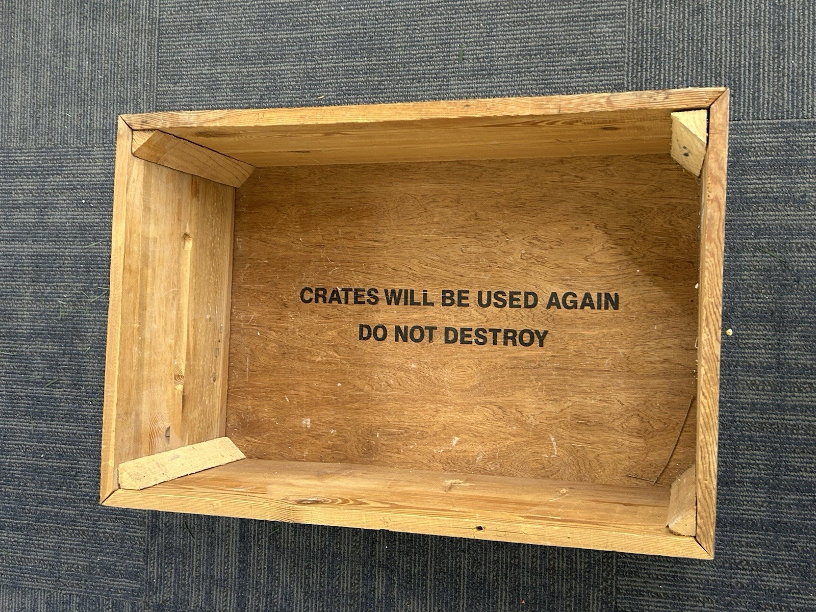 Rare SEARS Wooden Box Crate Store Display 24” X 16” X 10.5”