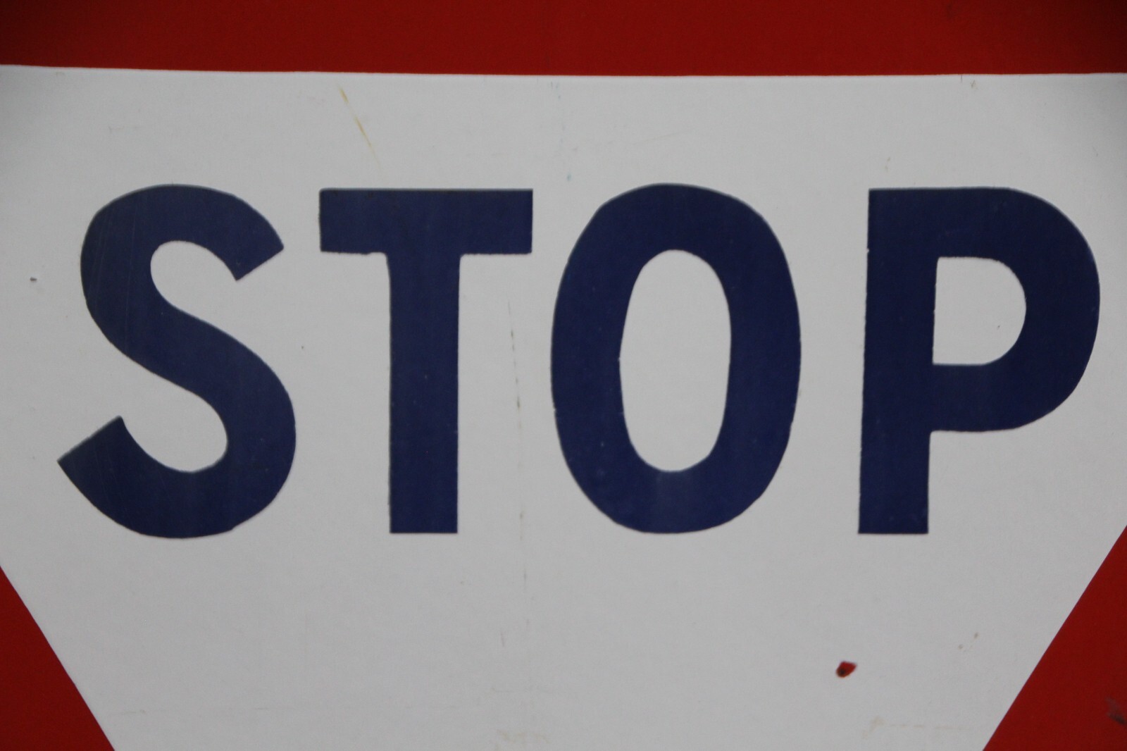 French Vintage Enamel Traffic Sign STOP Vintage Enamel Metal Stop Sign Road Sign