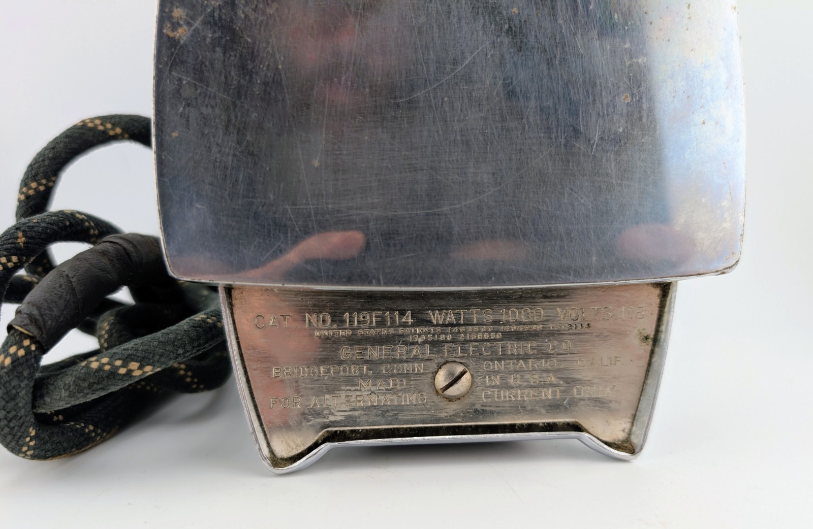 Rare Vintage GE General Electric Iron Salesman Sample Store Demonstrator W/ Case
