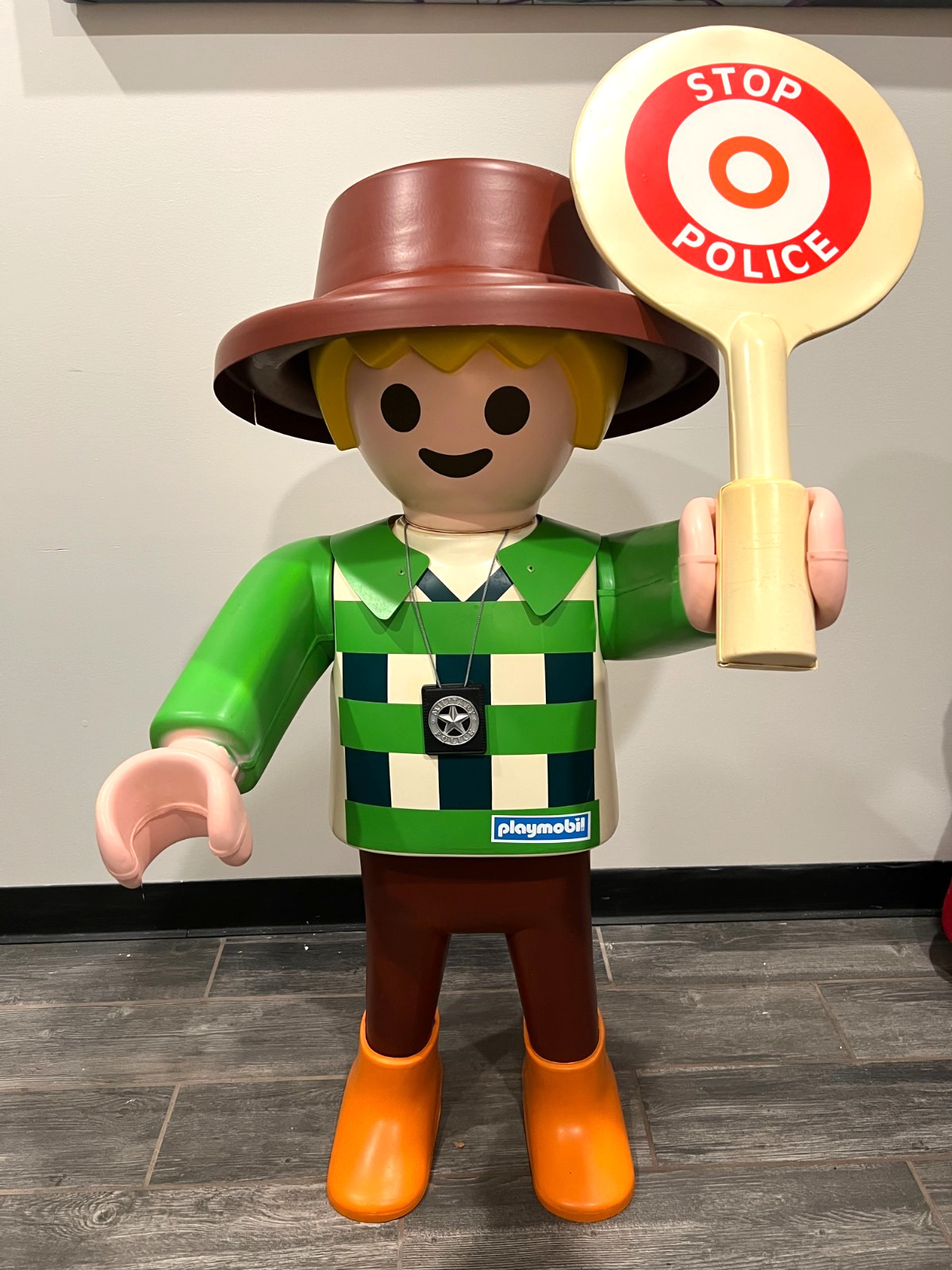 Playmobil Police Officer Life-Size Store Display Advertising Figure Traffic Stop