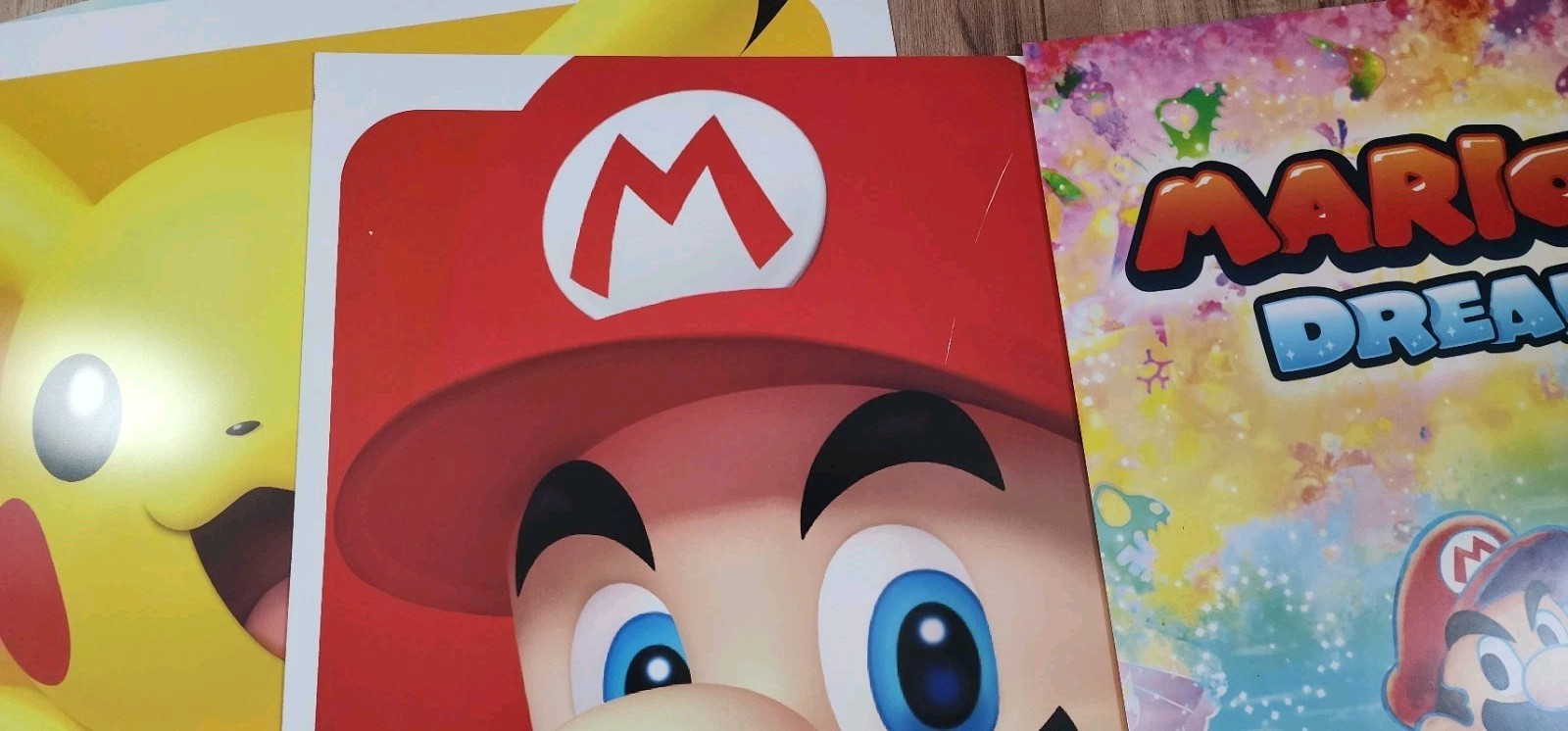 Lot Of 4 Pokemon/ Mario Store Signs Toys R Us 2015 Mario Dream Team 24 X 24
