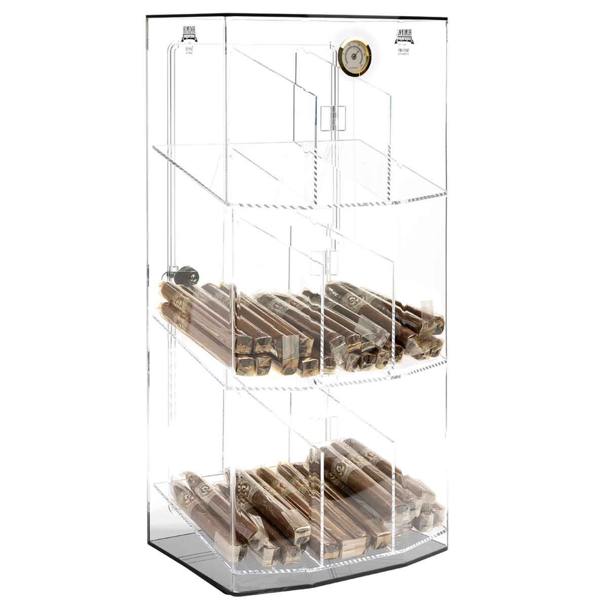 HUMIDOR SUPREME® Acrylic Cigar Display Humidors, 9 Bins