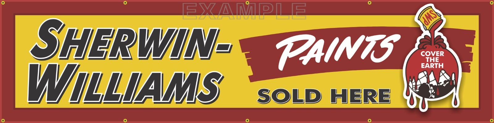 SHERWIN WILLIAMS PAINT HARDWARE STORE LETTER SIGN REMAKE BANNER ART L-XXL SIZES