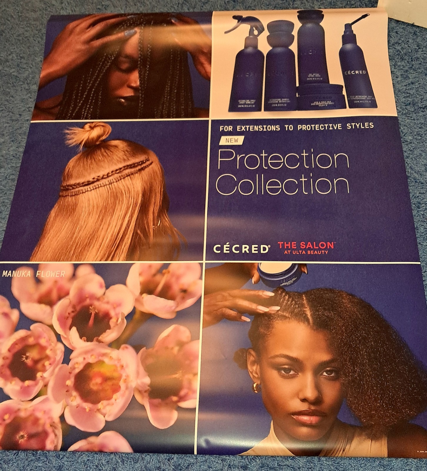Beyonce Cecred Hair Care 4.5 FT PROMO POSTER Ulta Beauty Promotional Beehive