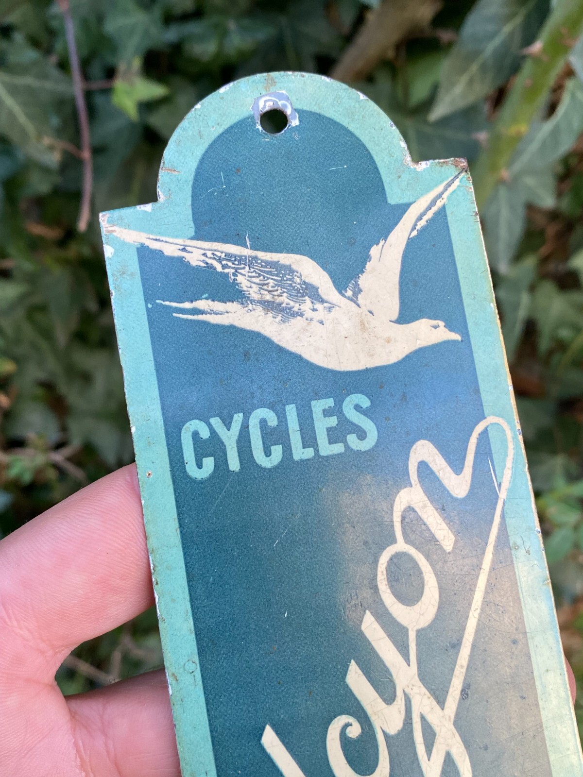 Rare Enamel Plaque Cycles ALCYON & Motos & Paris & Ancienne & France