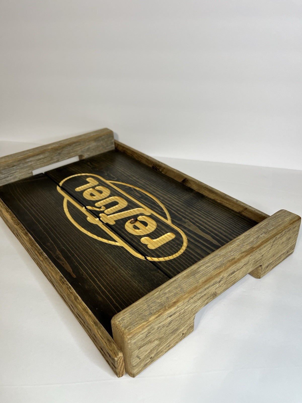 Refuel Market Gas Station Convenience Store Wooden Tray Display T Wallace Custom