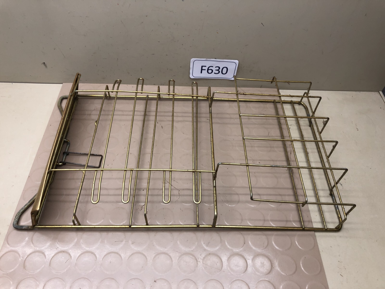 Vintage Gold Metal Wire Hanging Display Ready Rack Store Display