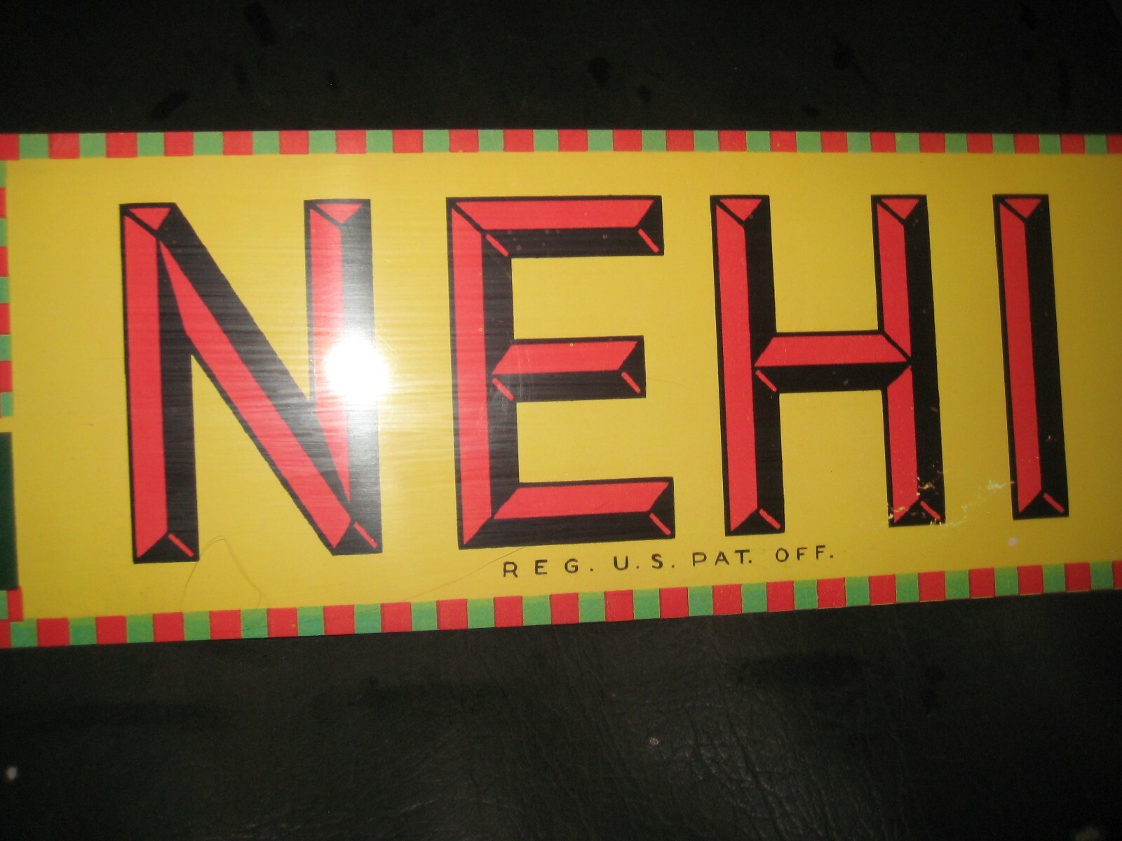 Vintage We Serve NEHI Ice Cold Tin Sign