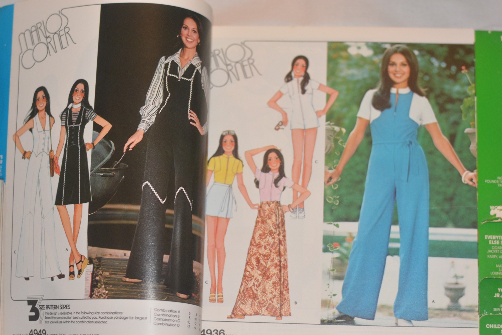 Vintage MCCALL’S Carefree Patterns Catalog Store Counter Display Book 1976