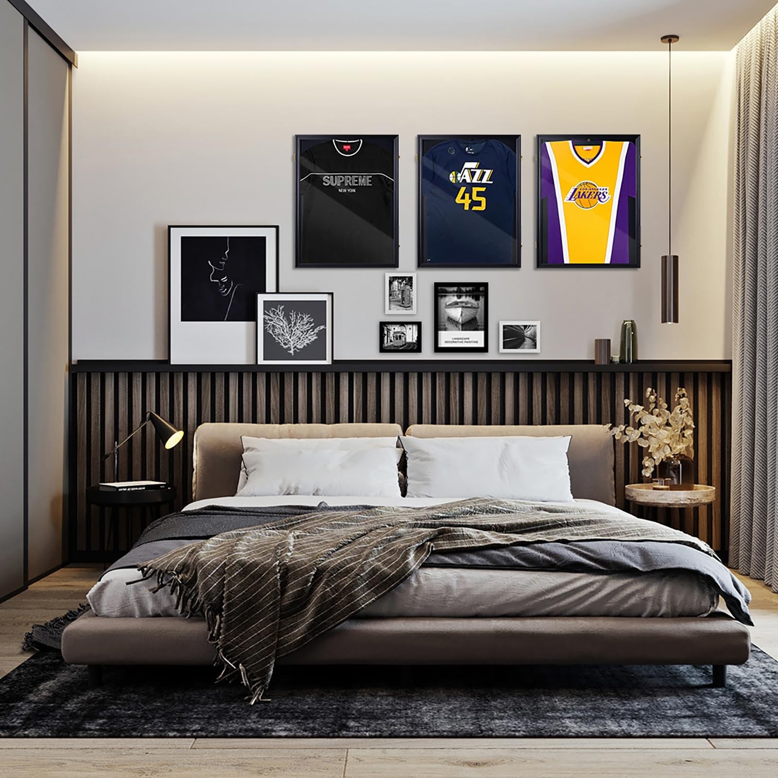 24″ x 32″ Jersey Display Case, Shirt Frame with UV Resistant Black
