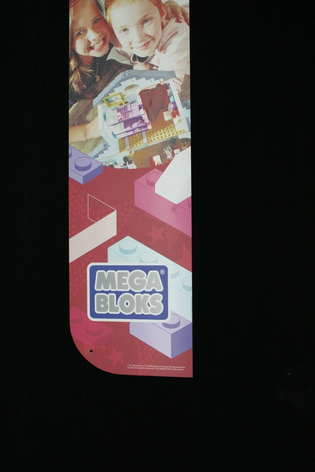 Toys R Us Geoffrey Retail Sign Aisle Display American Girl Mega Bloks 48×10