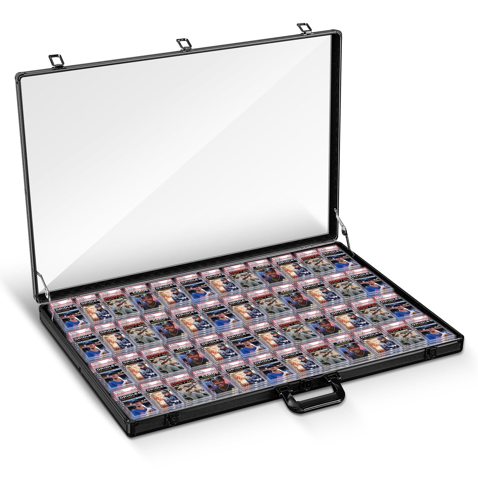 Memorywuu Trade Show Display Case, 34″x22″ Aluminum Locking 34″x22″, Black