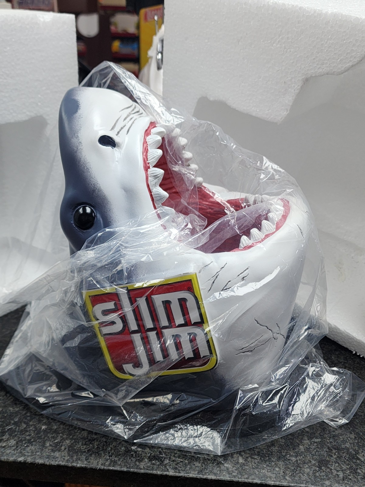 Slim Jim Jaws Great White Shark Head