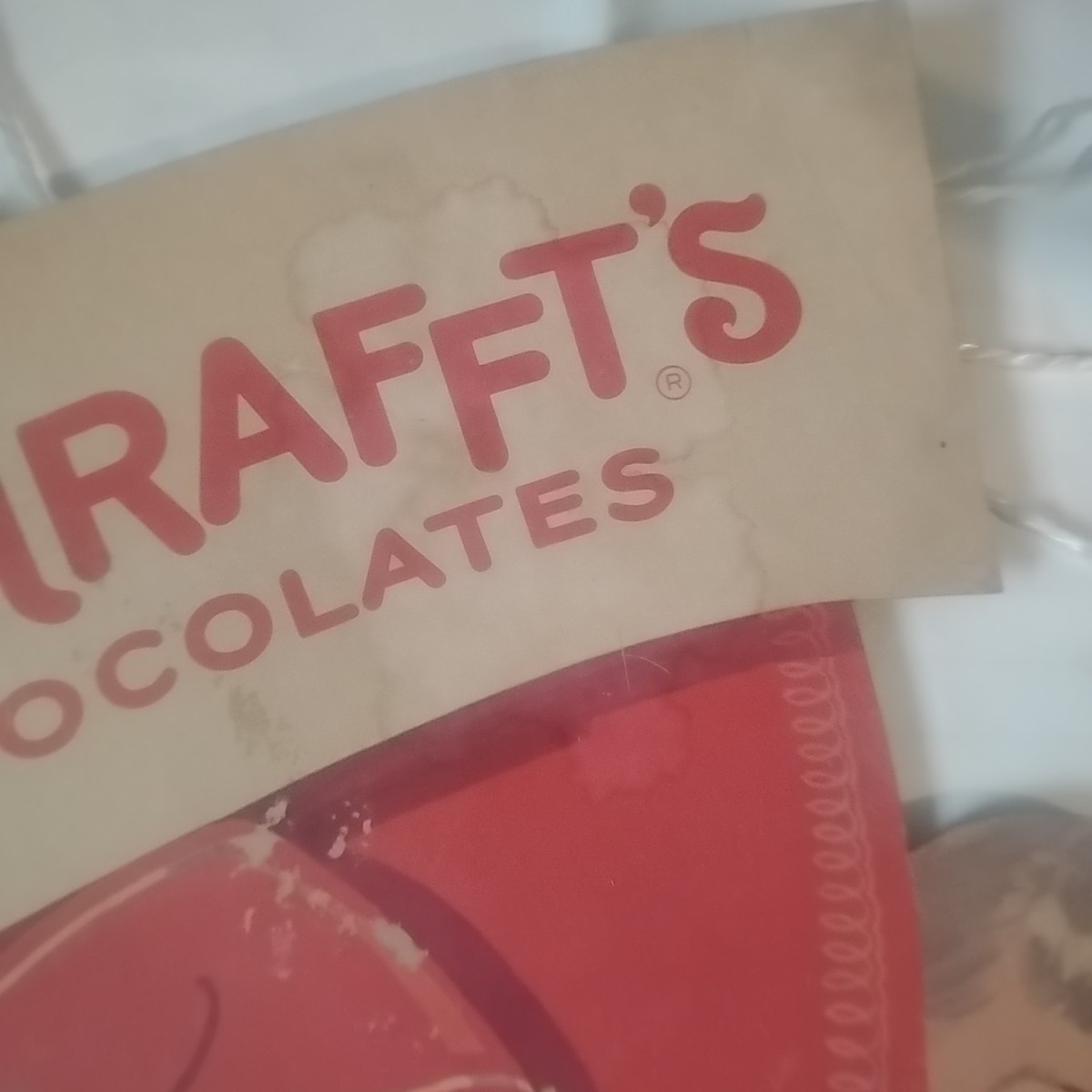 Large Cardboard 1955 Schrader’s Candies Store Display