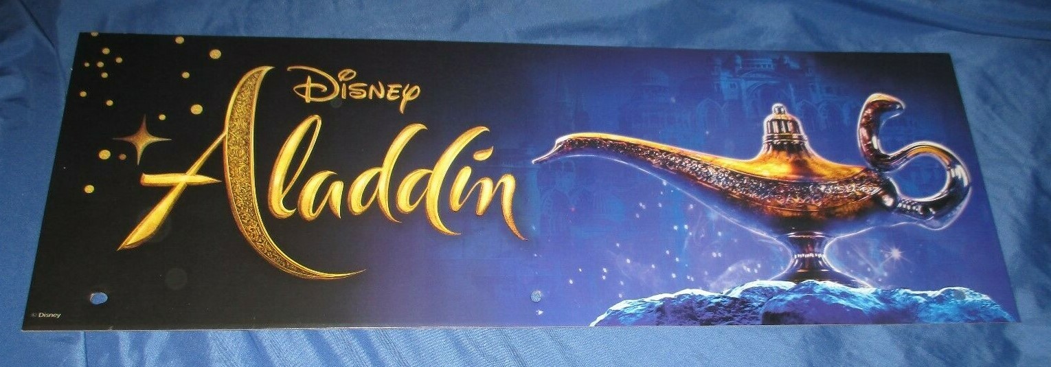 SPIRIT HALLOWEEN Store Exclusive Display Sign DISNEY’S ALADDIN (Movie) 2019