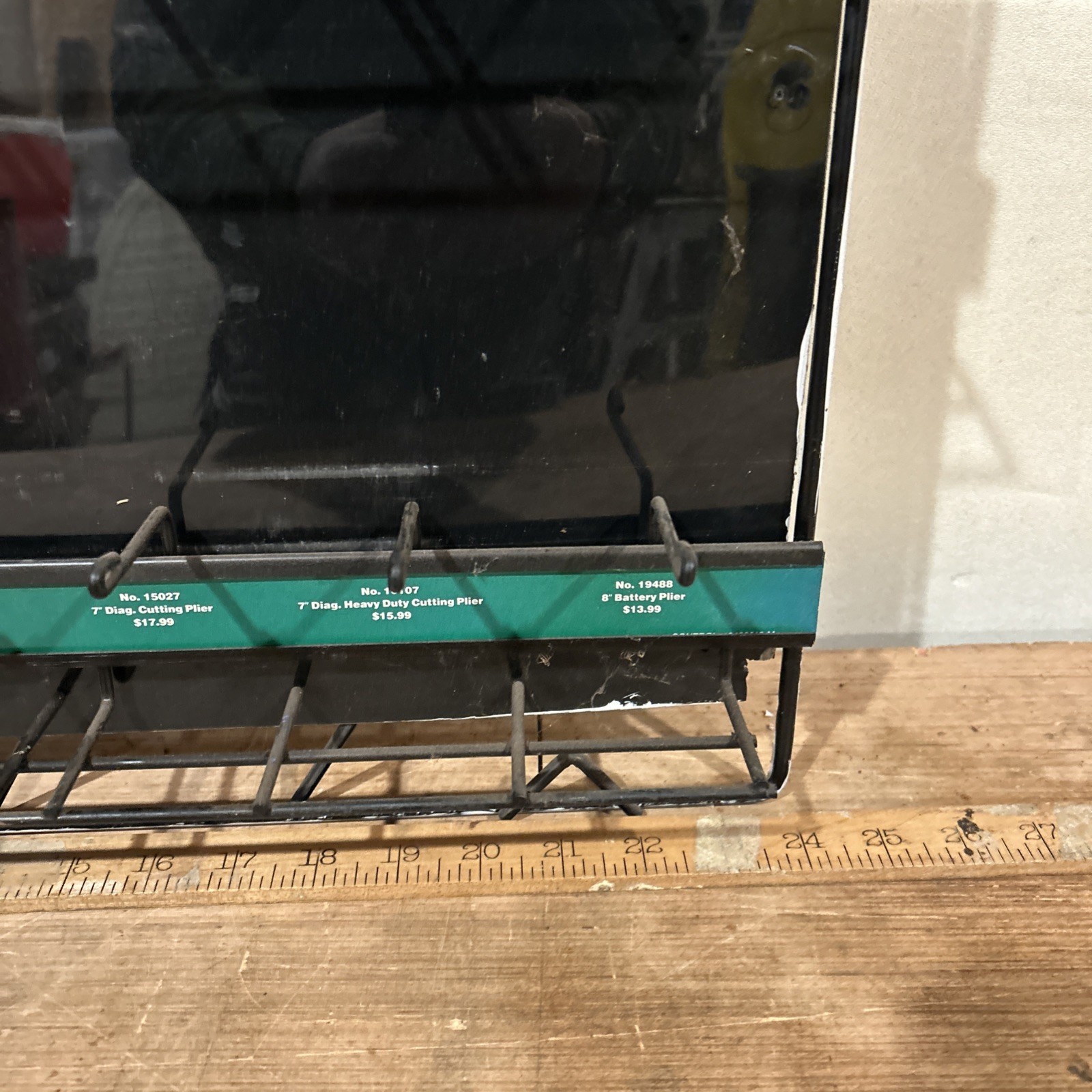 Vintage 1985 S-K Tools Hardware Store Plier Wrench Display 24” X 37” X 3”