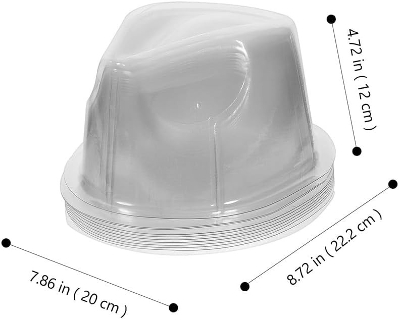 Clear Plastic Hat Stand for Baseball Caps – Set of 10