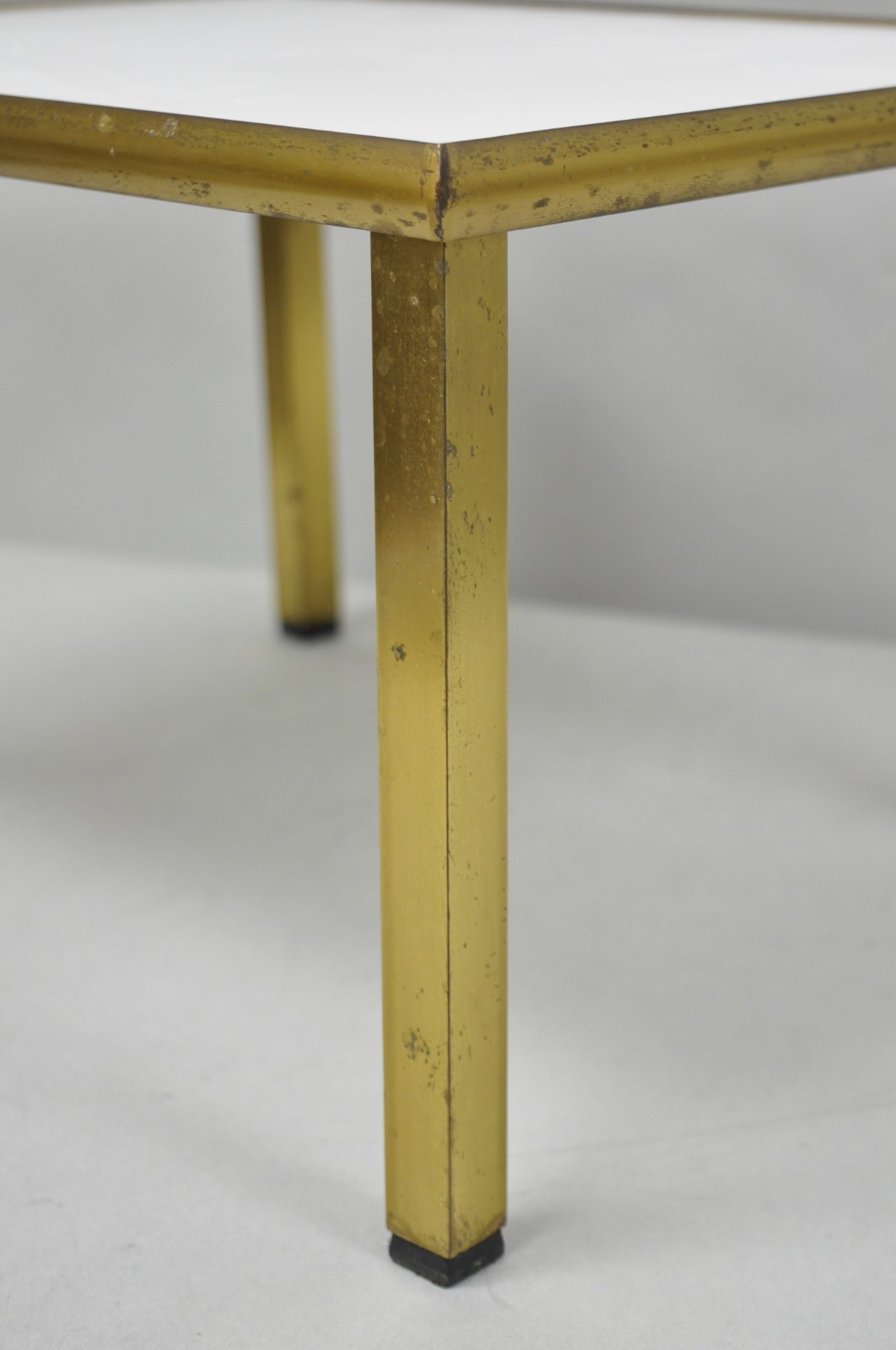 Vintage Italian Mid Century Modern Small 15″ Bronze Brass Pedestal Display Stand