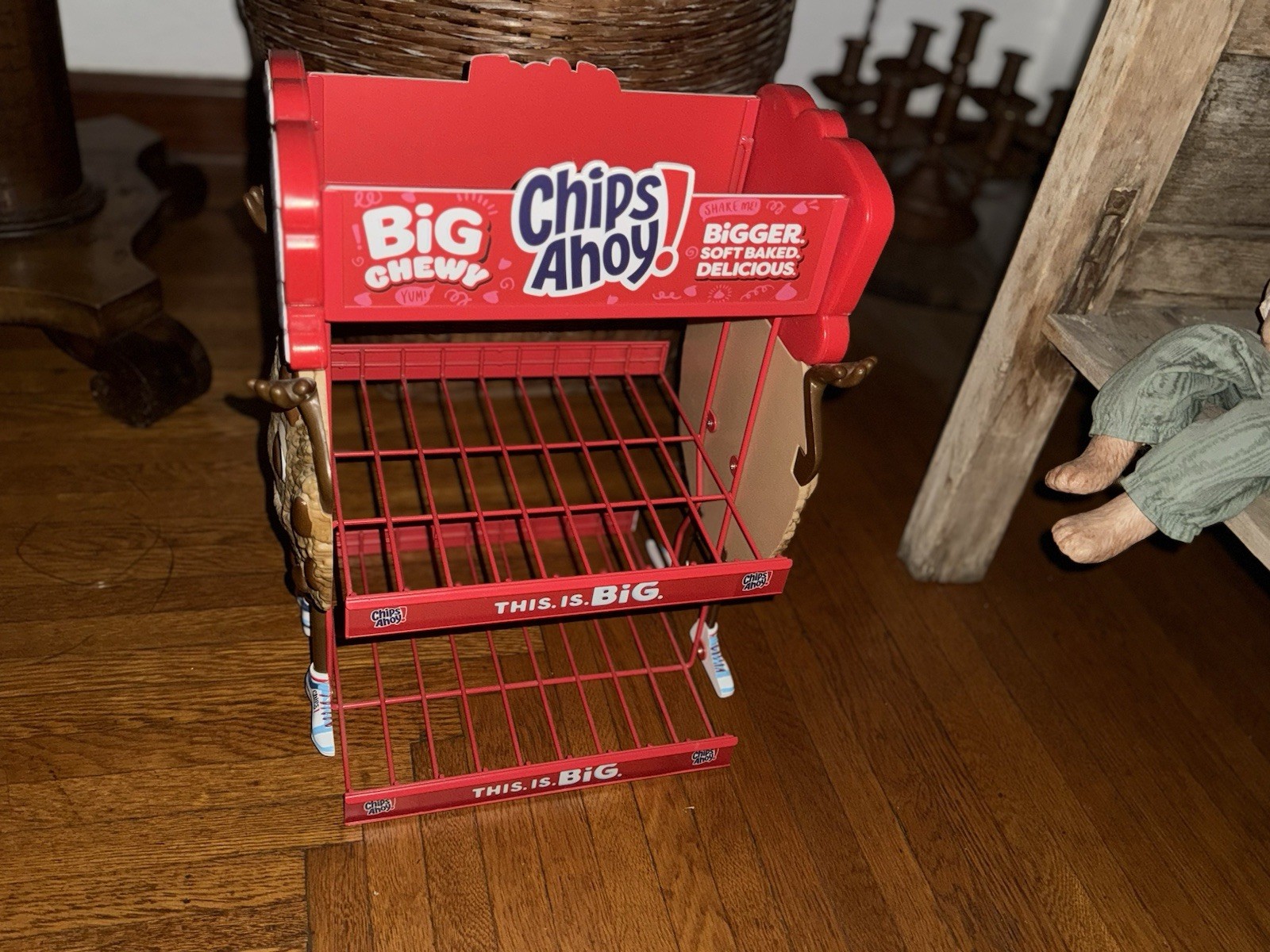 Chips Ahoy! BIG CHEWY Counter Storage POS Display 2 Tier Shelf COLLECTOR