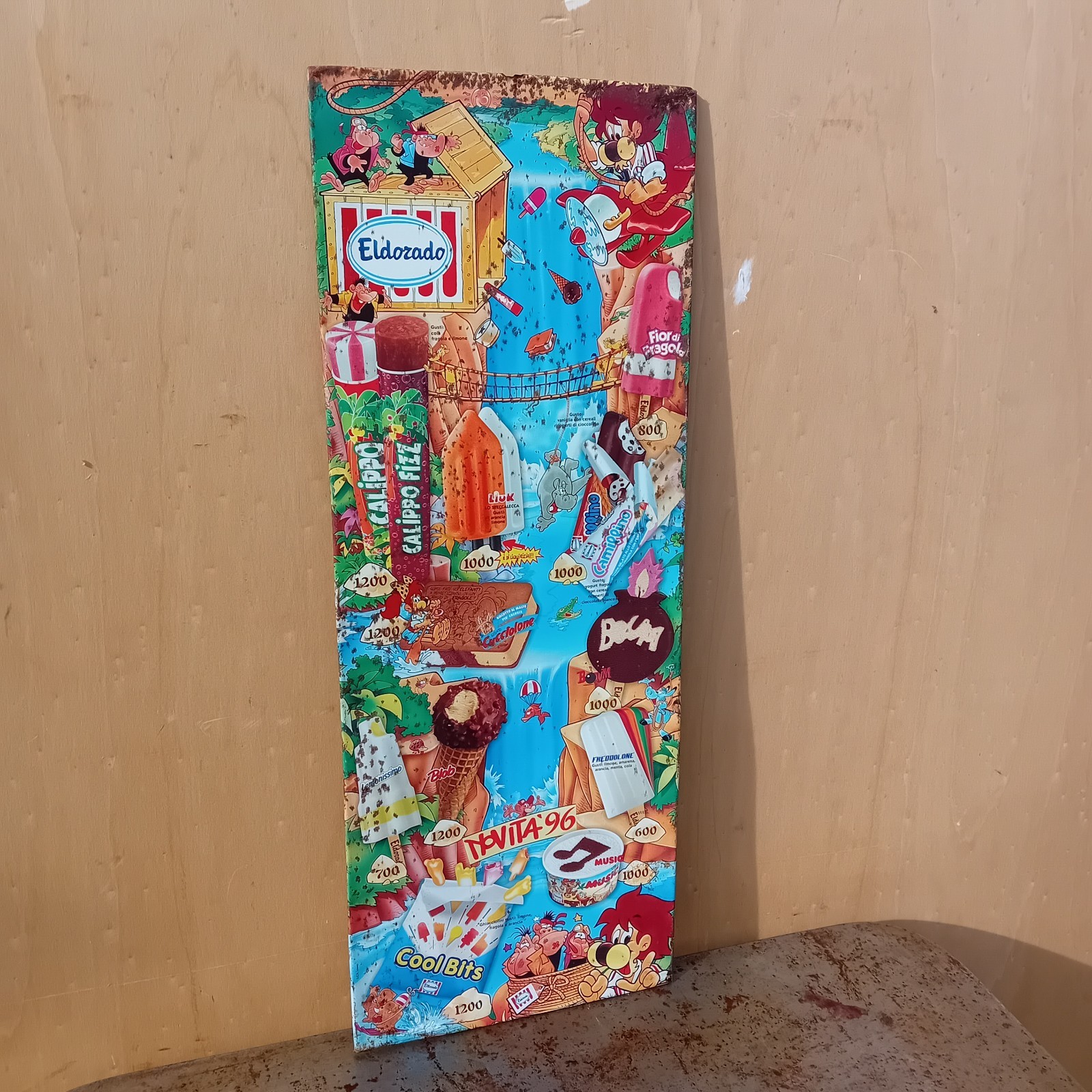 1996 Eldorado Ice Cream Table Sign