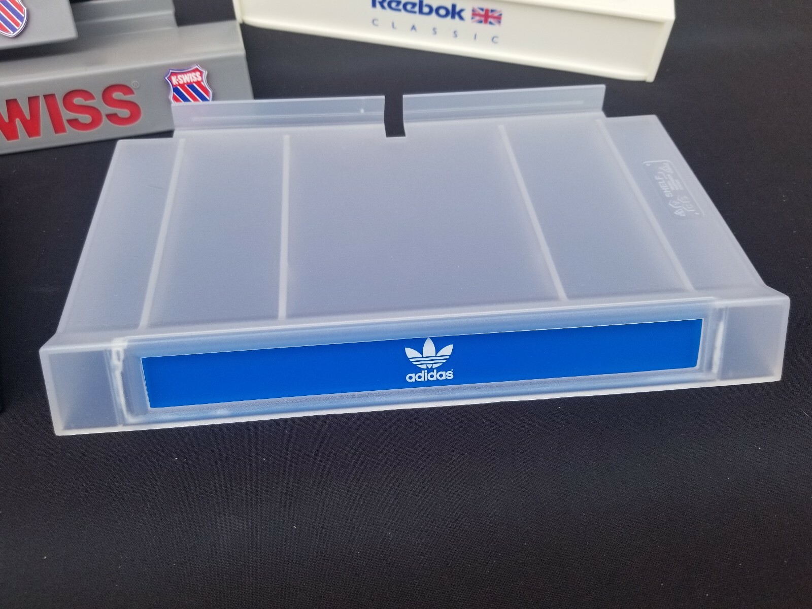 9 Shoe Shelves Slats Wall Retail Display Fixtures Adidas, K Swiss, Dexter Etc.