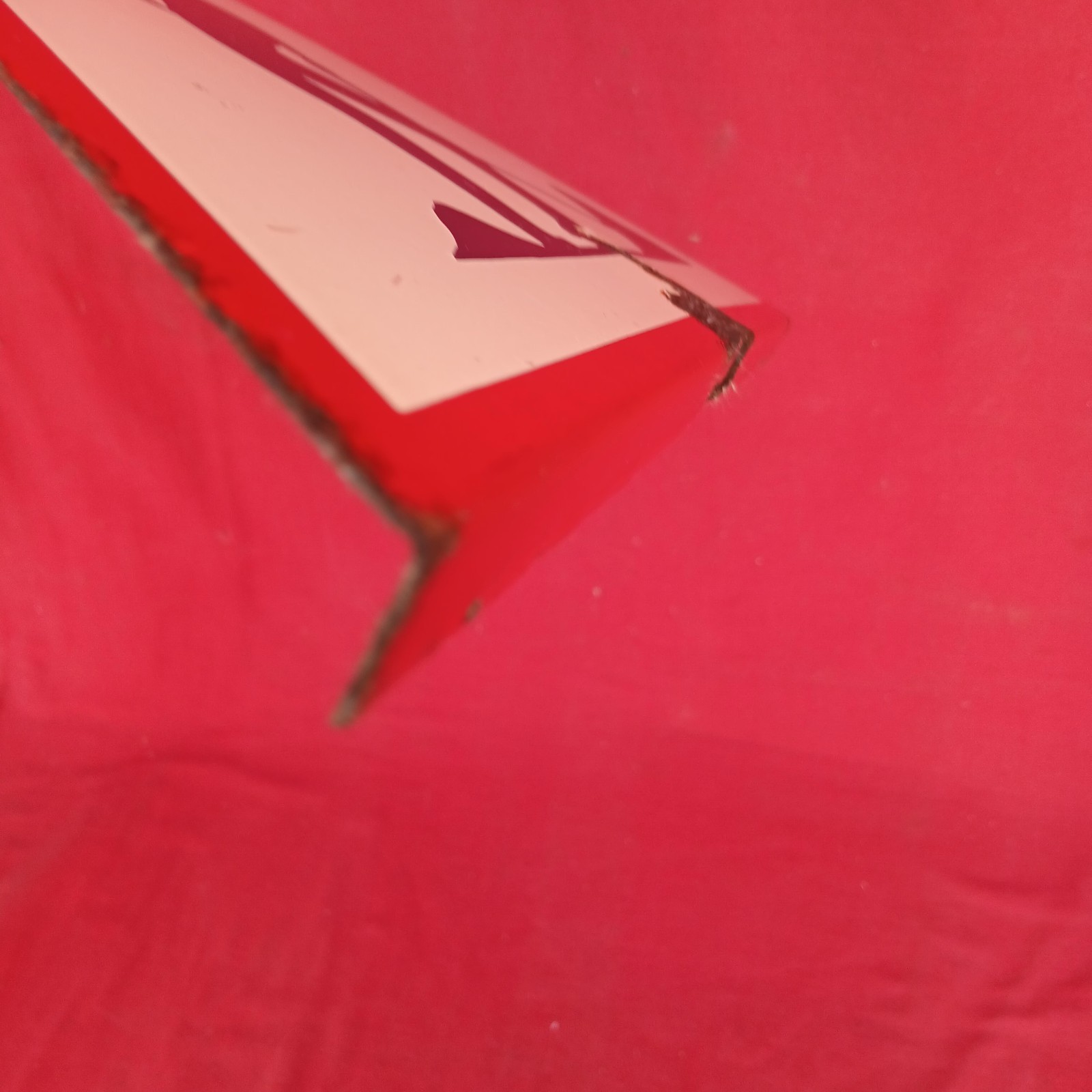 Vintage 1950s France Heavy Enamel Industrial Road Sign