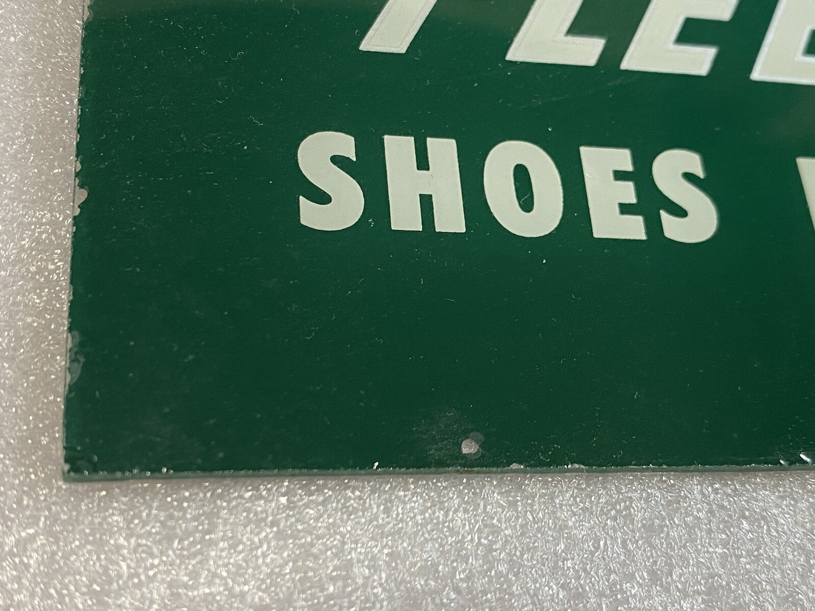 Vtg 1950’s Fleet Air Shoes For Children Glass Advertising Display Sign
