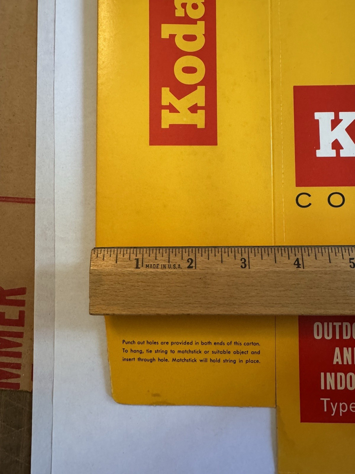 Kodak Super 8 Cartridge Kodachrome II Color Movie Film Store Display Box 60s 70s