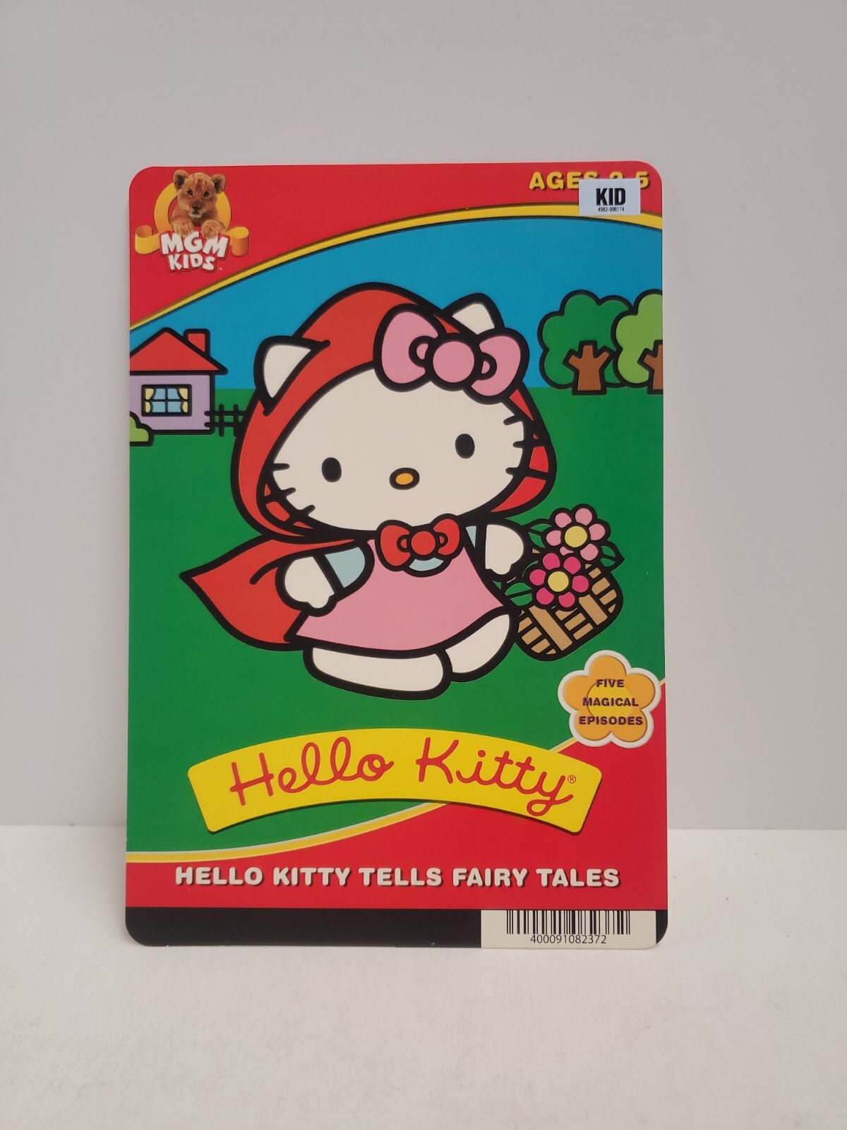 Hello Kitty Tells Fairy Tales BLOCKBUSTER DVD BACKER CARD ONLY 5.5″X8″
