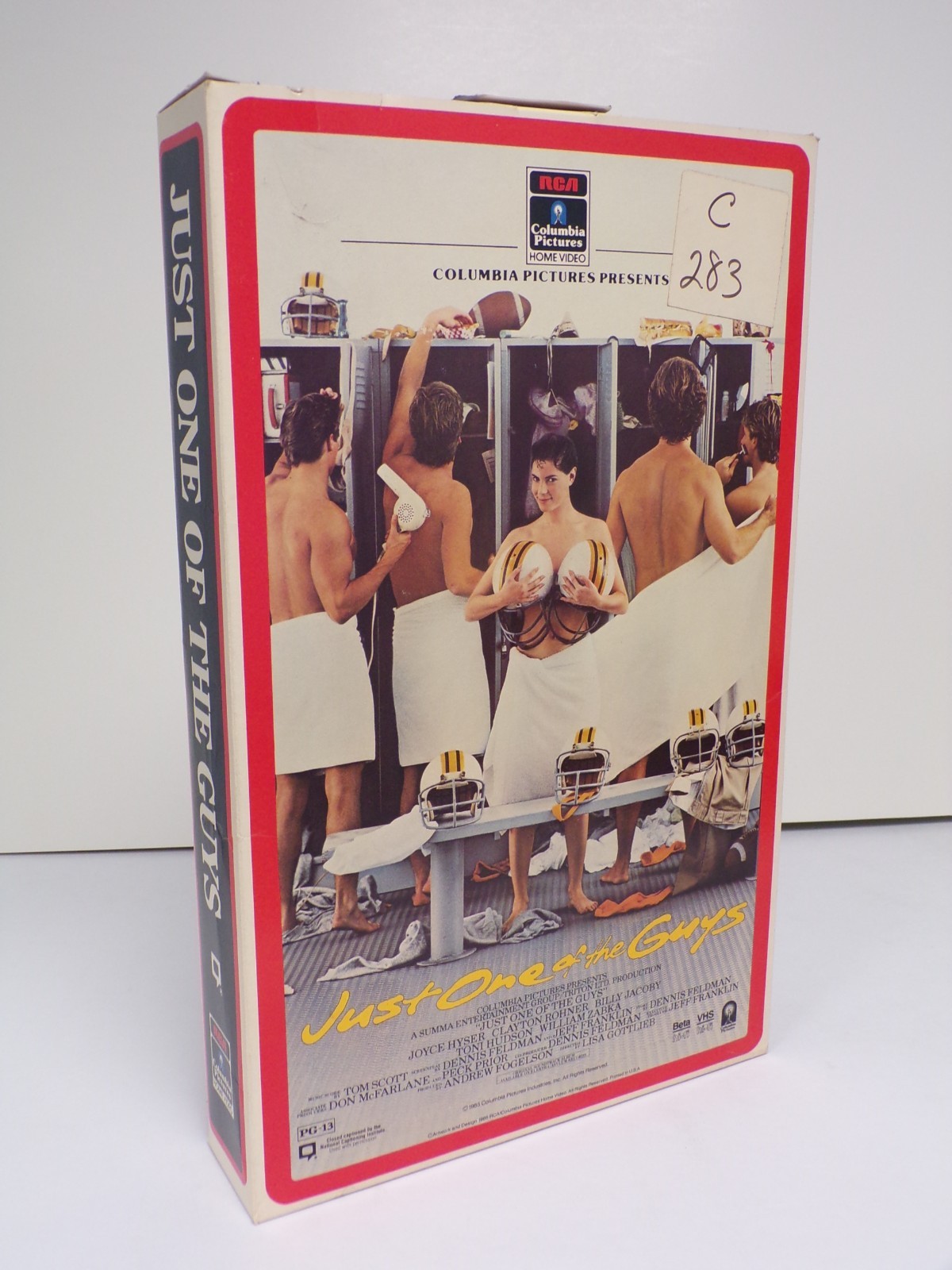 Just One of the Guys/Perfect Travolta Video Store Display Box 15″ 110425WBAN-12