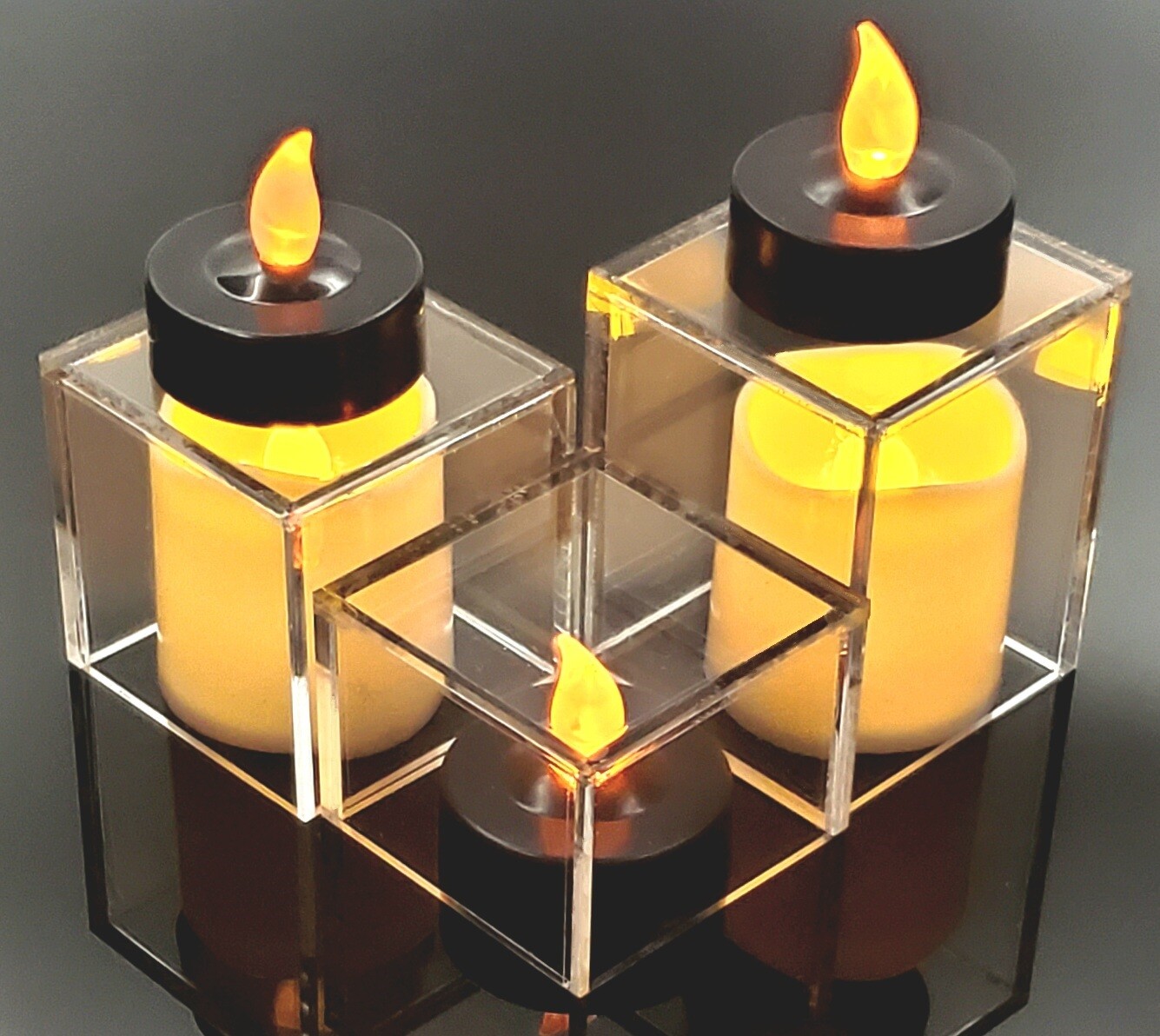 T’z Tagz New Clear Acrylic Box Display Cubes up to 30 W, 3.5 D, 4-Inch High