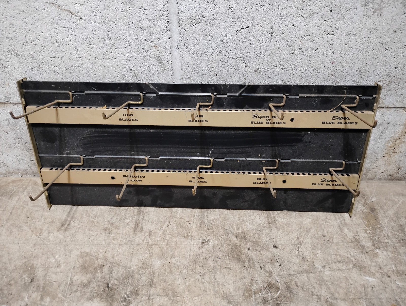 Vintage Gillette Razor Blade Store Display-Metal Advertising Product Display #22
