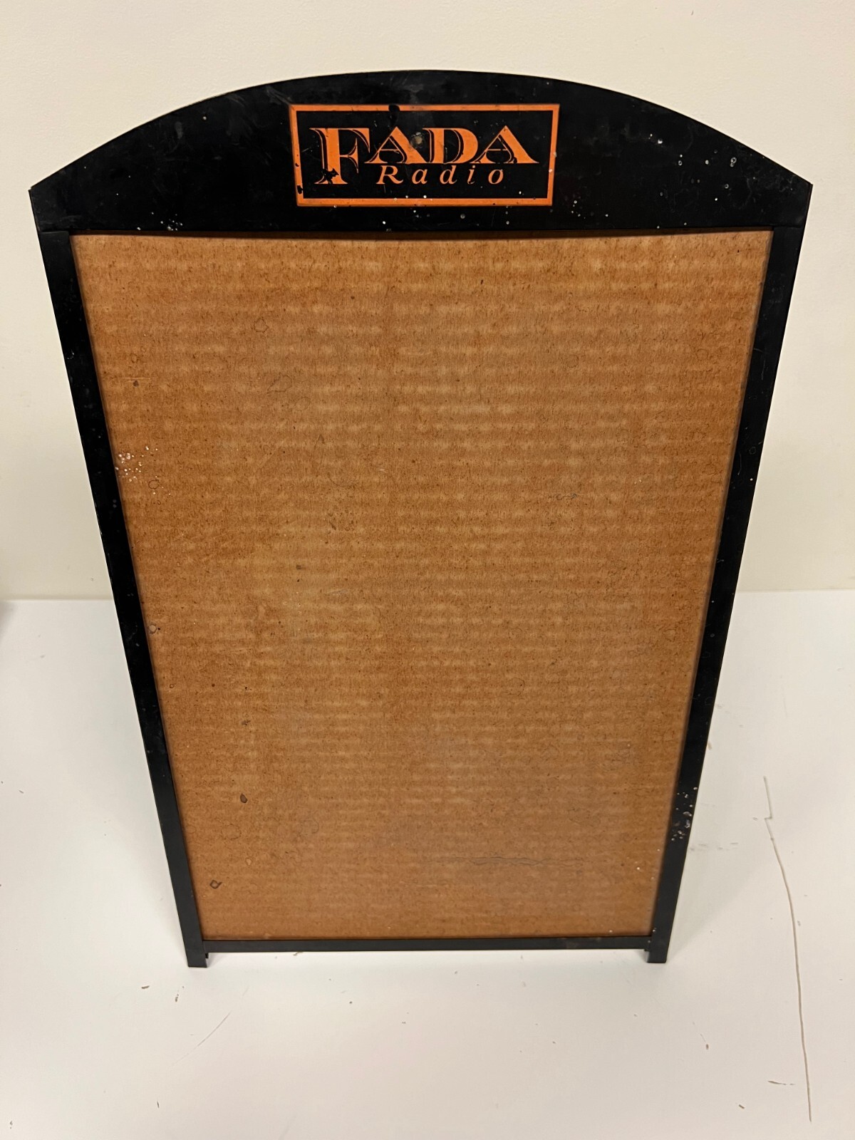 Scarce Vintage FADA RADIO Advertising Display Easel Stand – Display Area 12 x 18