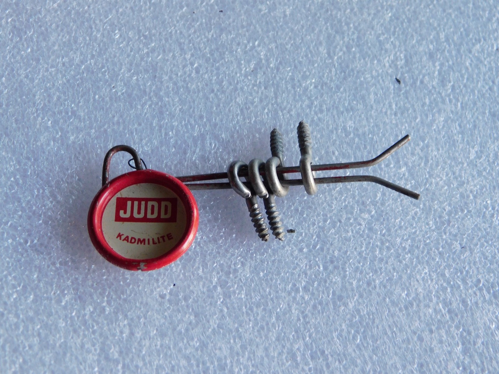 Vintage Hardware Judd Kadmilite Eye Hook Screw Holder