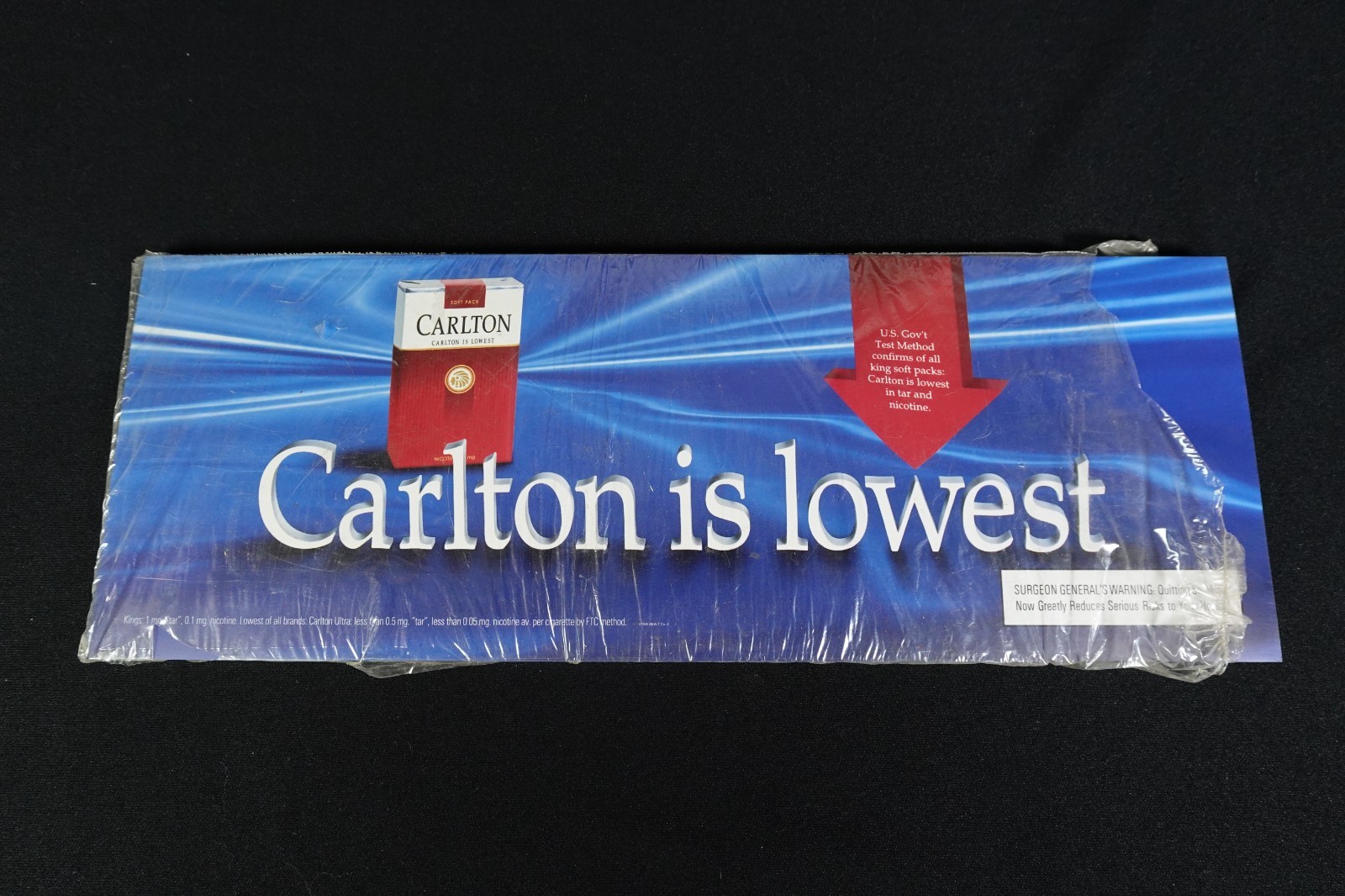 23 Vintage 1995 Carlton Cigarette Advertisers Store Shelf Headers Cardboard