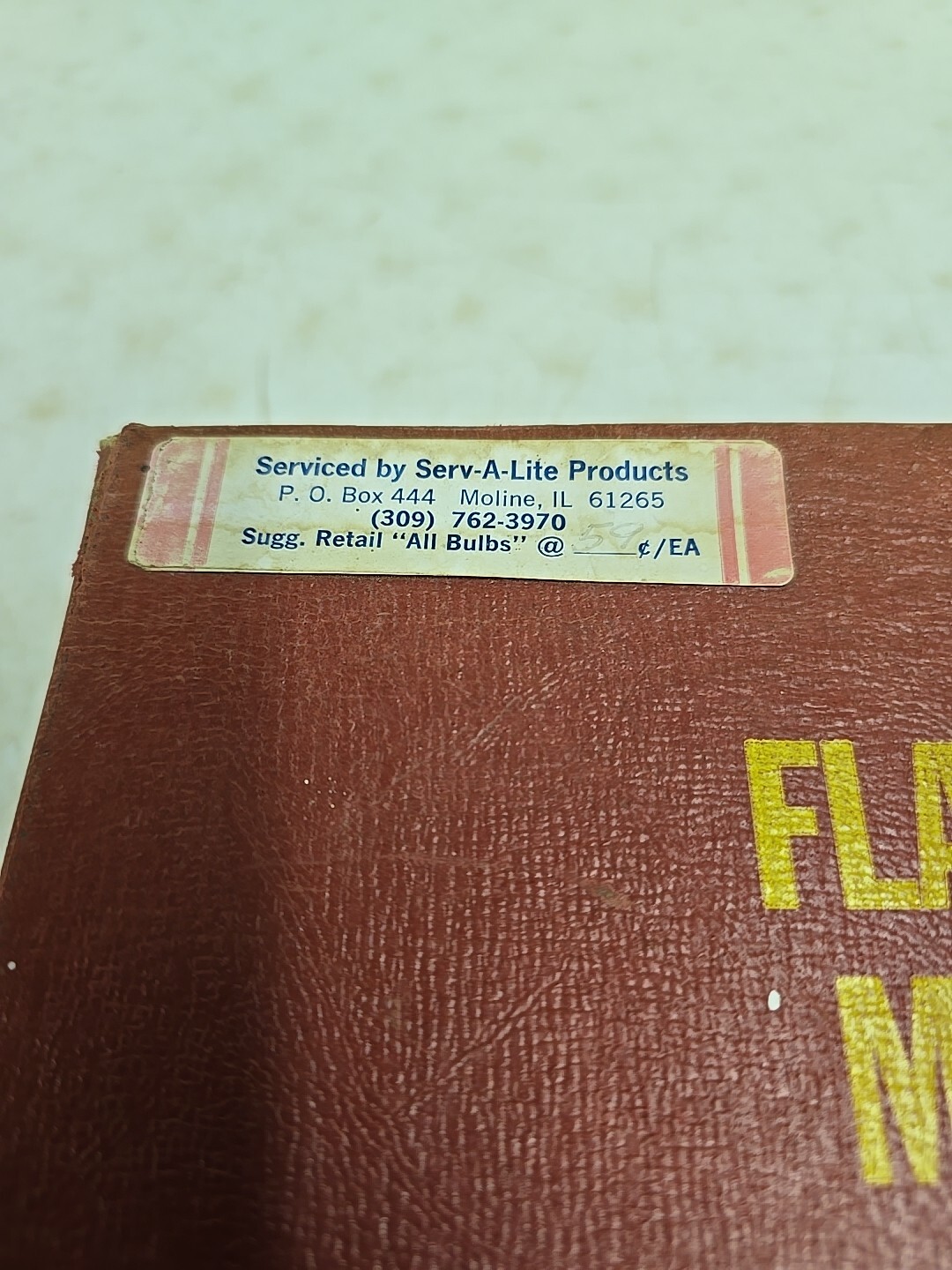 Vintage Serv-a-lite Moline IL Flashlight Bulb Merchandiser No. 300 Store Display